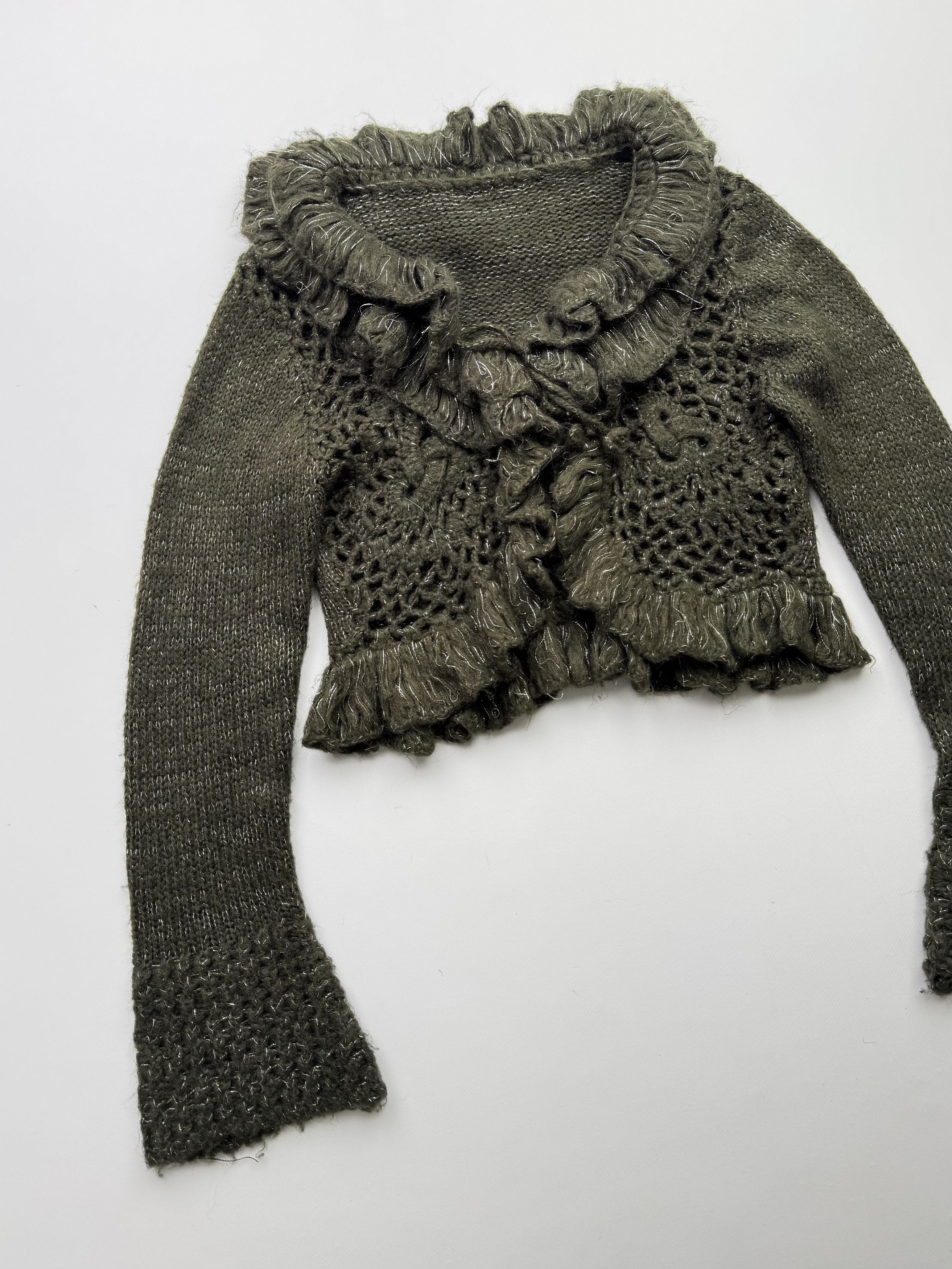 Vintage Vintage Cropped Sweater B332(V269) Size M / US 6-8 / IT 42-44 - 2 Thumbnail