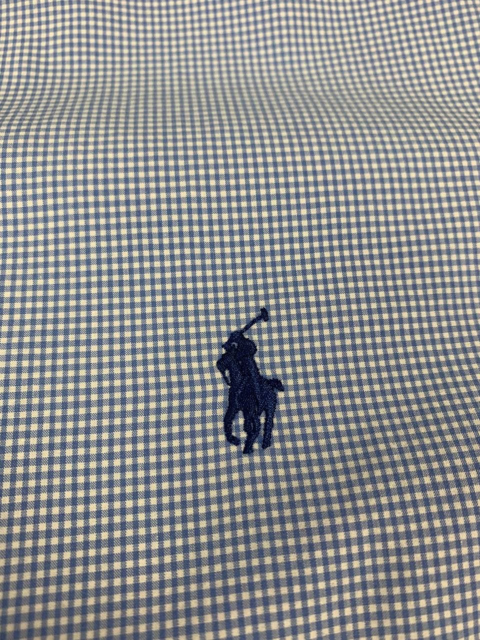 Polo Ralph Lauren Polo Ralph Lauren Men's Shirt Light Blue Gingham Size US L / EU 52-54 / 3 - 8 Thumbnail