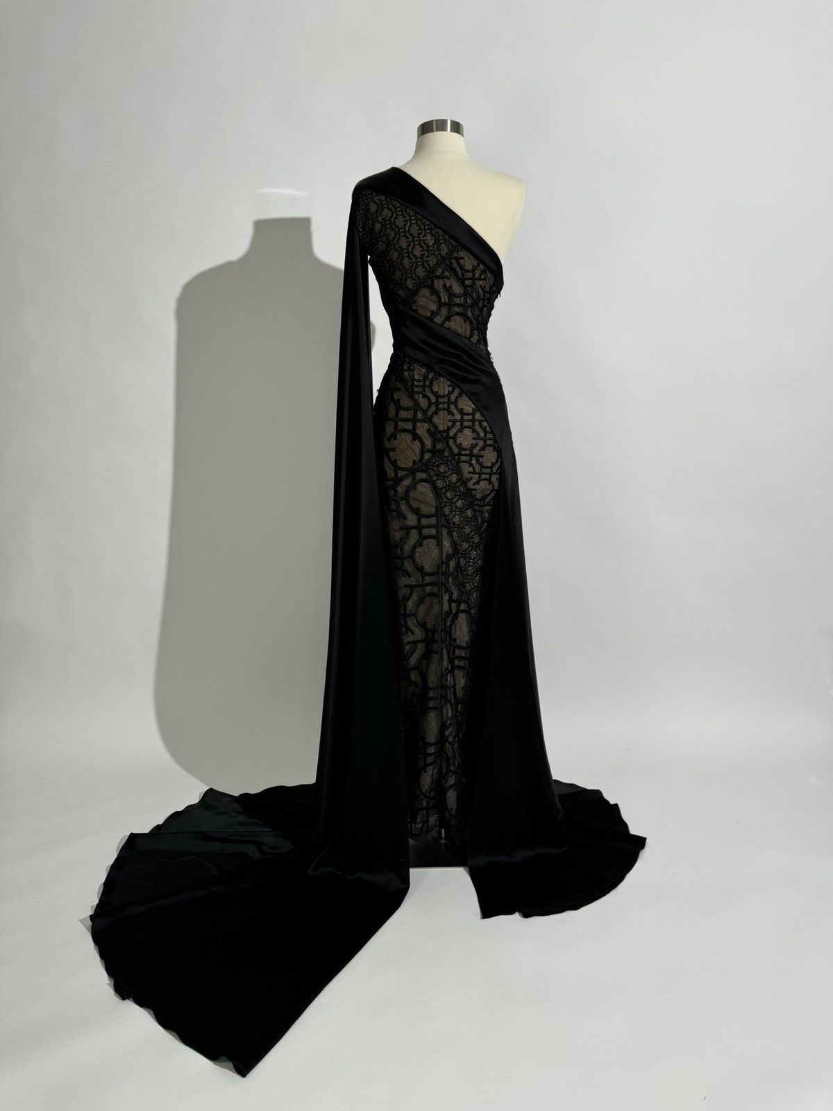 Other Brand New US 6 GEORGES HOBEIKA Fitted Asymmetrical Top Gown Size M / US 6-8 / IT 42-44 - 9 Thumbnail