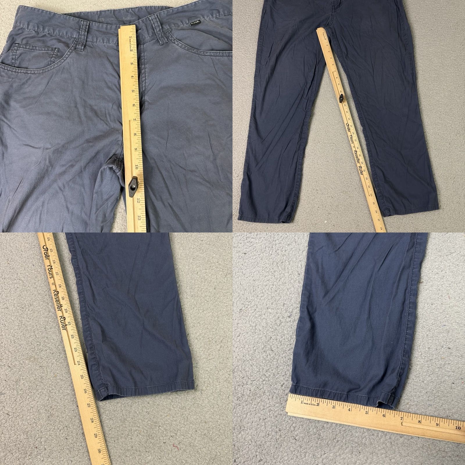 TravisMathew Travis Mathew Jeans Men 34x32 Navy Blue Tencel Stretch Classic Pattern: Solid Size US 34 / EU 50 - 9 Thumbnail