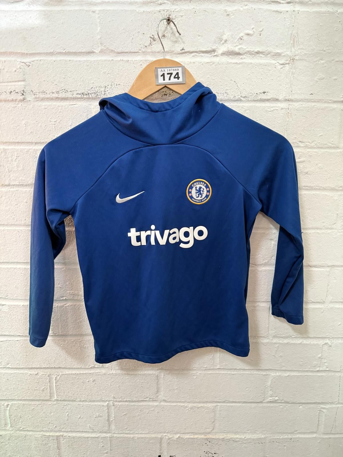 Nike Chelsea Football Club Trivago Hoodie Top - Kids' Size Size ONE SIZE - 1 Thumbnail