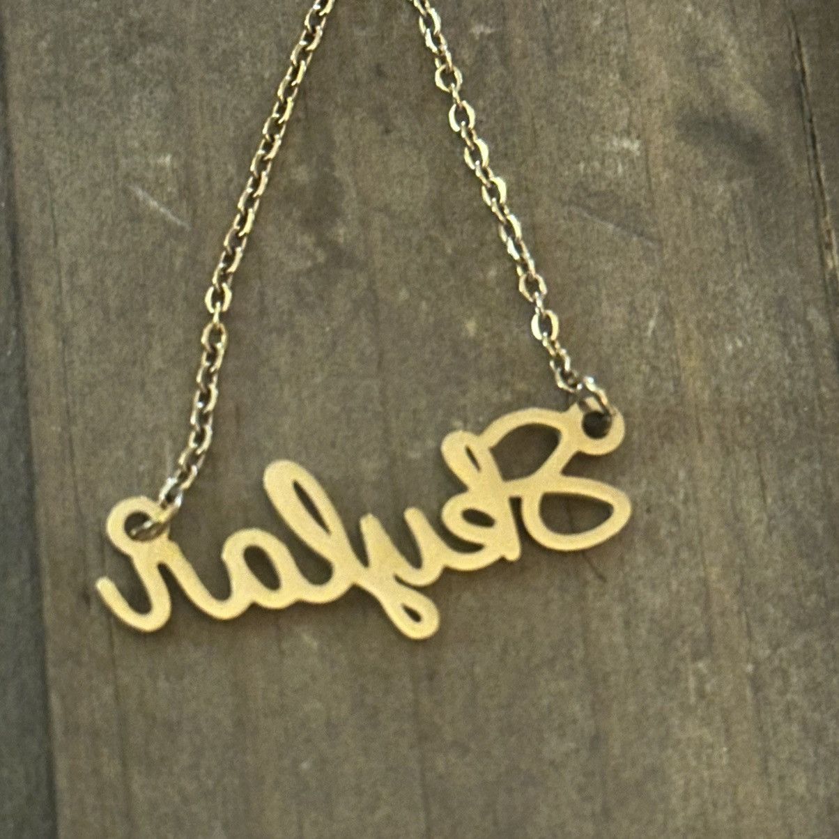 Other Gold tone Skylar name plate necklace Size ONE SIZE - 4 Thumbnail