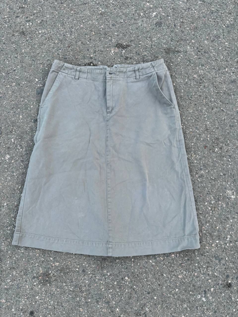 Japanese Brand × Margaret Howell × Vintage Vintage Y2K MHL Margaret Howell Double Pocket MIDI Skirts Size 26" / US 2 / IT 38 - 1 Thumbnail