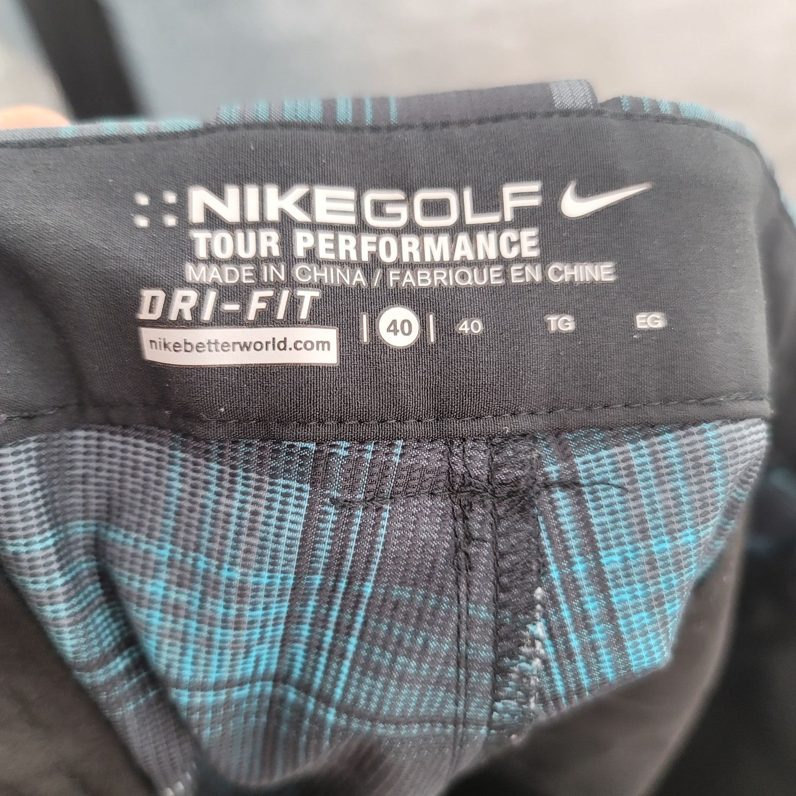 Nike Nike Golf Tour Performance shorts Dri-Fit Size 40 Plaid Size US 40 / EU 56 - 3 Thumbnail