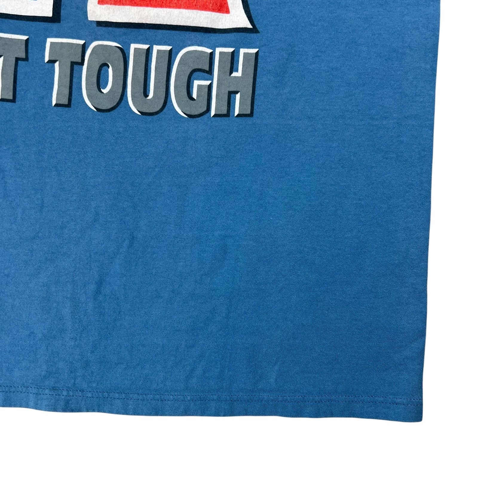 Russell Athletic × Vintage Vintage 90s Russell Athletic Get Tough promo shirt shirt tee Size US L / EU 52-54 / 3 - 3 Thumbnail