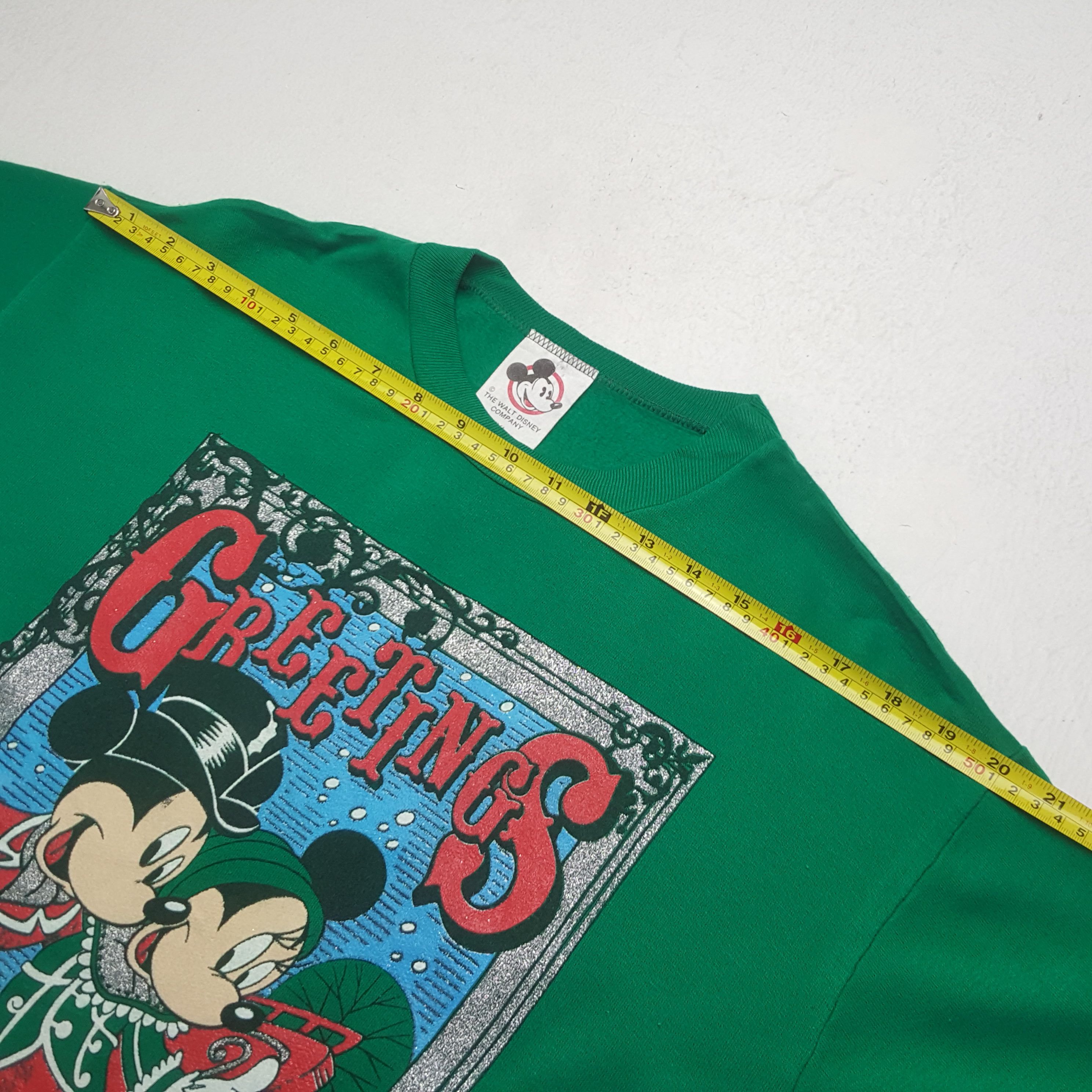 Cartoon Network Vintage 90’s Mickey Mouse Happy Holidays Greeting Sweatshirt Size US L / EU 52-54 / 3 - 8 Thumbnail