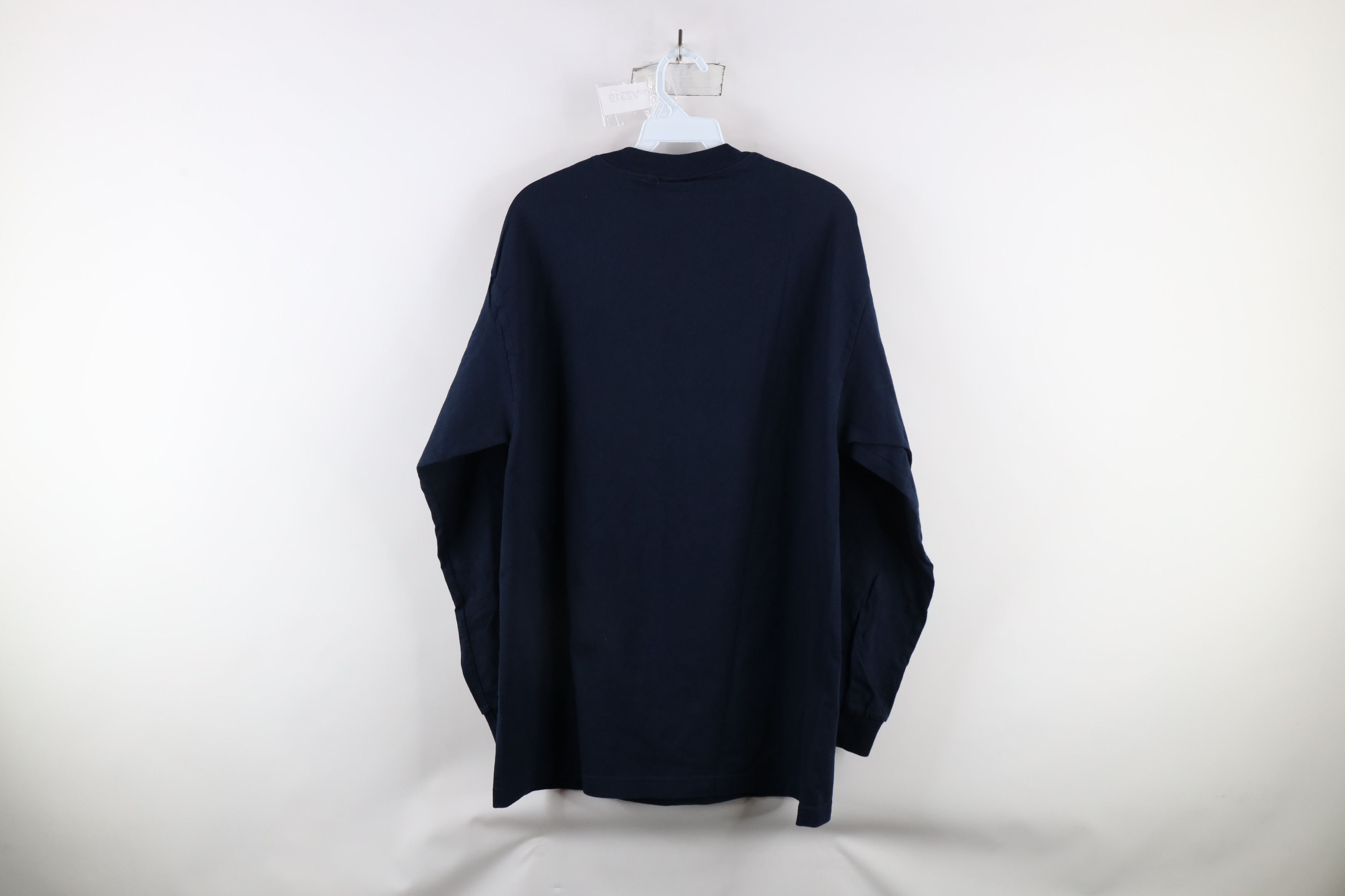 Levi's × Vintage Vintage 90s Levis Out USA Flag Long Sleeve T-Shirt Blue Size US L / EU 52-54 / 3 - 7 Thumbnail