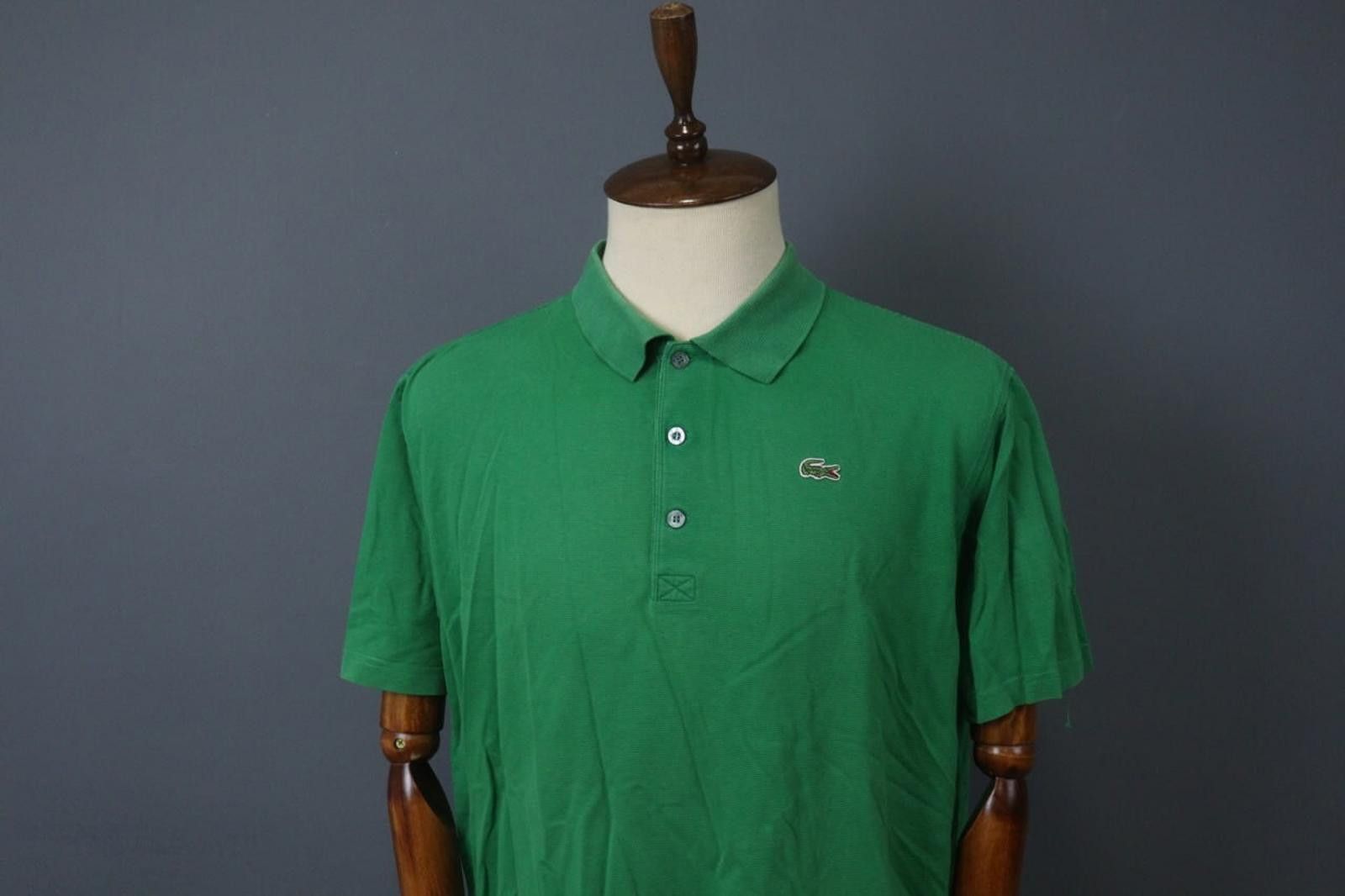 Lacoste Lacoste Green 100% Cotton Collared Polo Shirt Size 8 Size US M / EU 48-50 / 2 - 2 Thumbnail