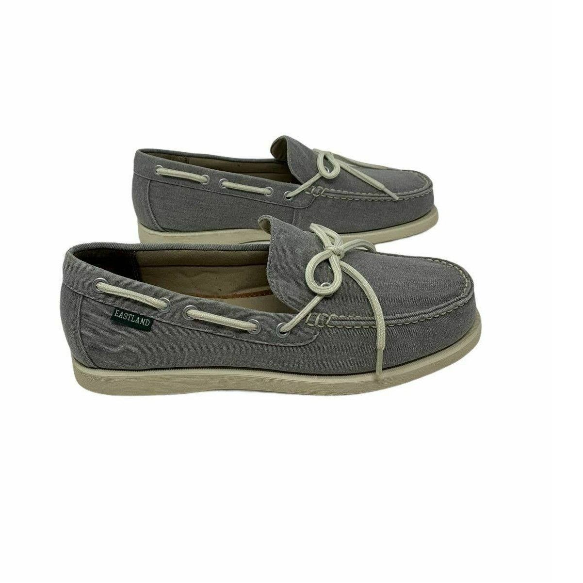 Eastland Eastland Men's Yarmouth 1-Eye Canvas Gray Boat Shoes 8D Size US 8 / EU 41 - 10 Thumbnail