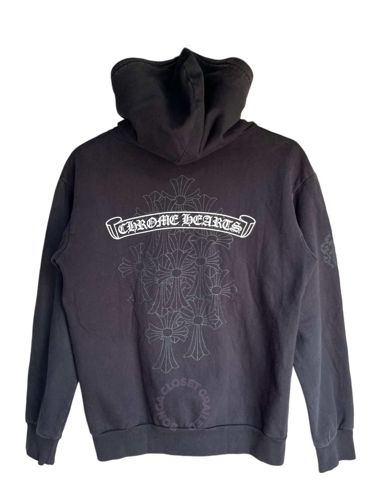 クロムハーツ パーカー Chrome Hearts Cemetery Hoodie Black Chrome Hearts Multi Color Cross Cemetery Hoodie Black Men's - US