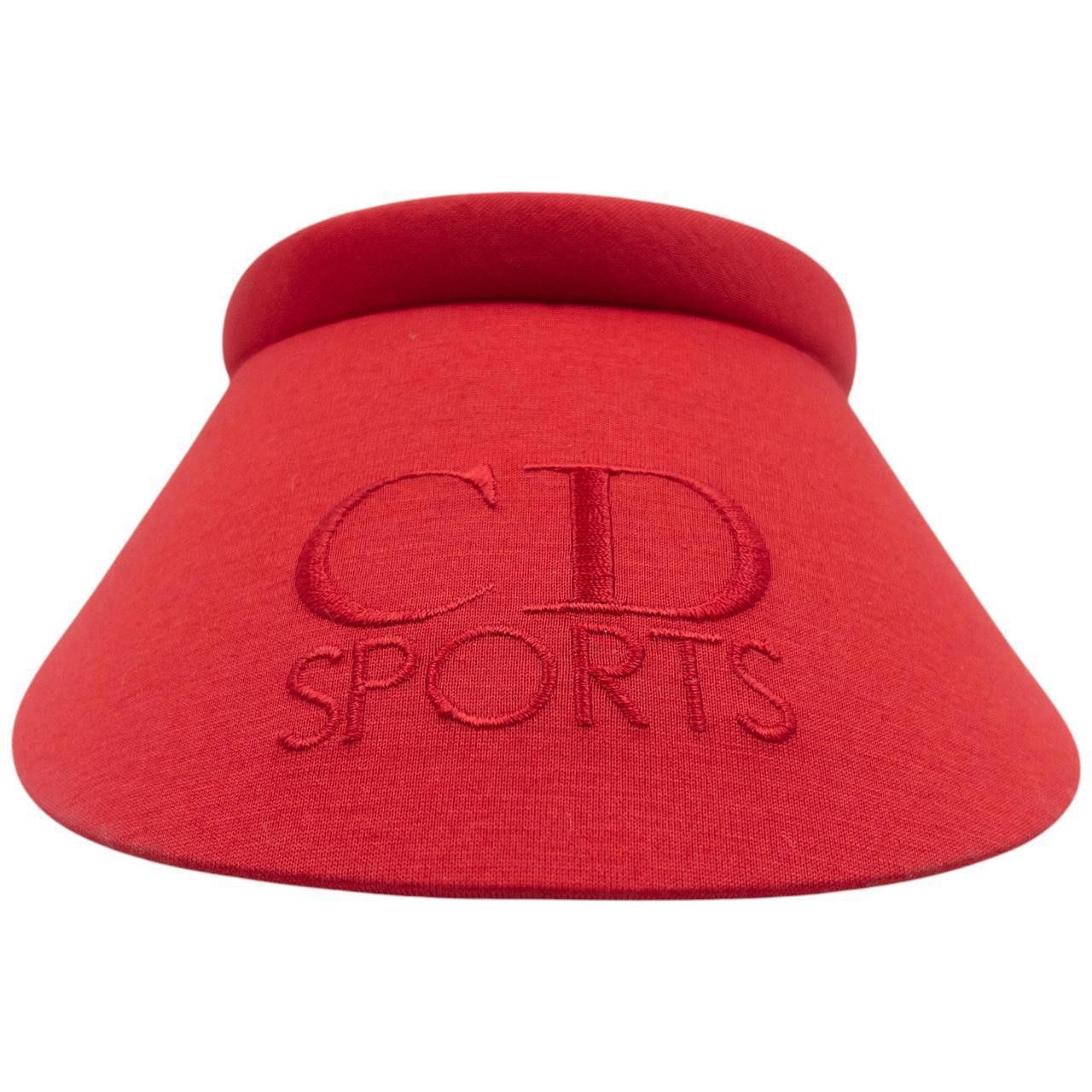 Dior Vintage Dior Sports Embroidered Headband Visor Hat Size ONE SIZE - 2 Thumbnail