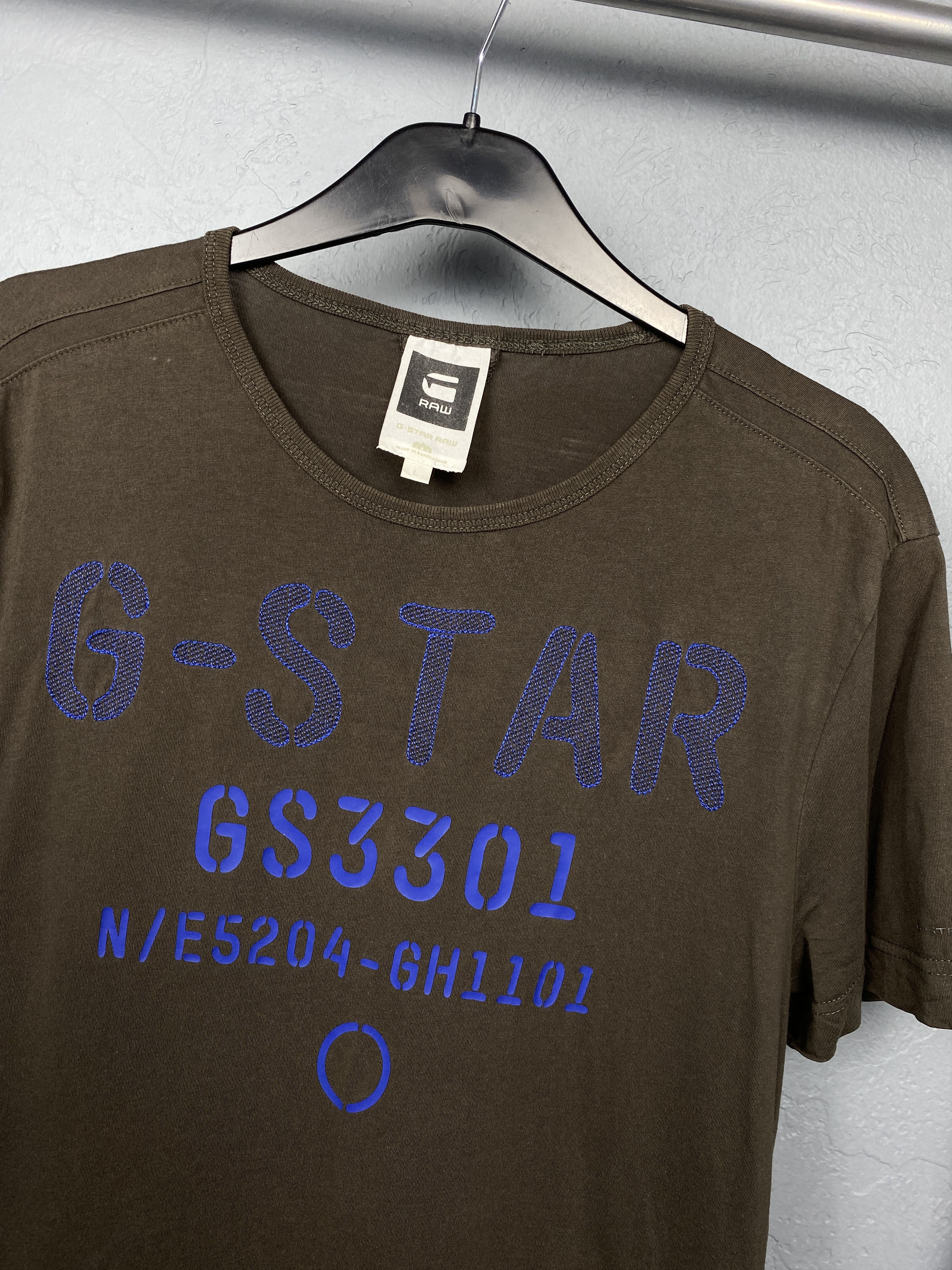 G-Star G Star Raw Vintage Mens T-Shirt Tee Y2K Size US L / EU 52-54 / 3 - 2 Thumbnail