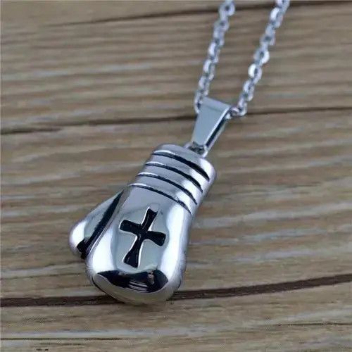 Jewelry Cross boxing glove Necklace Size ONE SIZE - 4 Thumbnail