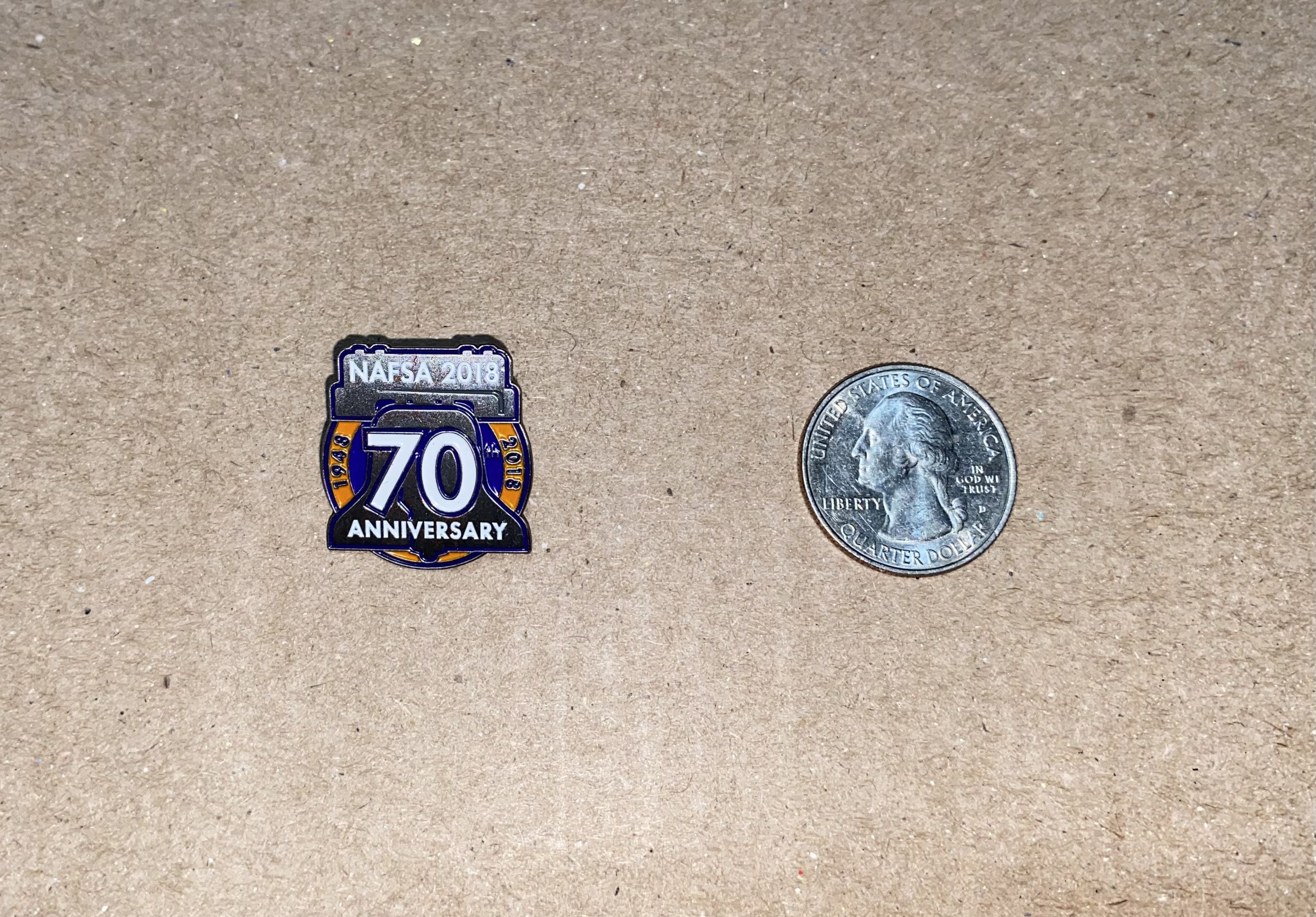 NCAA NAFSA 2018 conference expo 70th anniversary Enamel Lapel Pin Size ONE SIZE - 4 Thumbnail