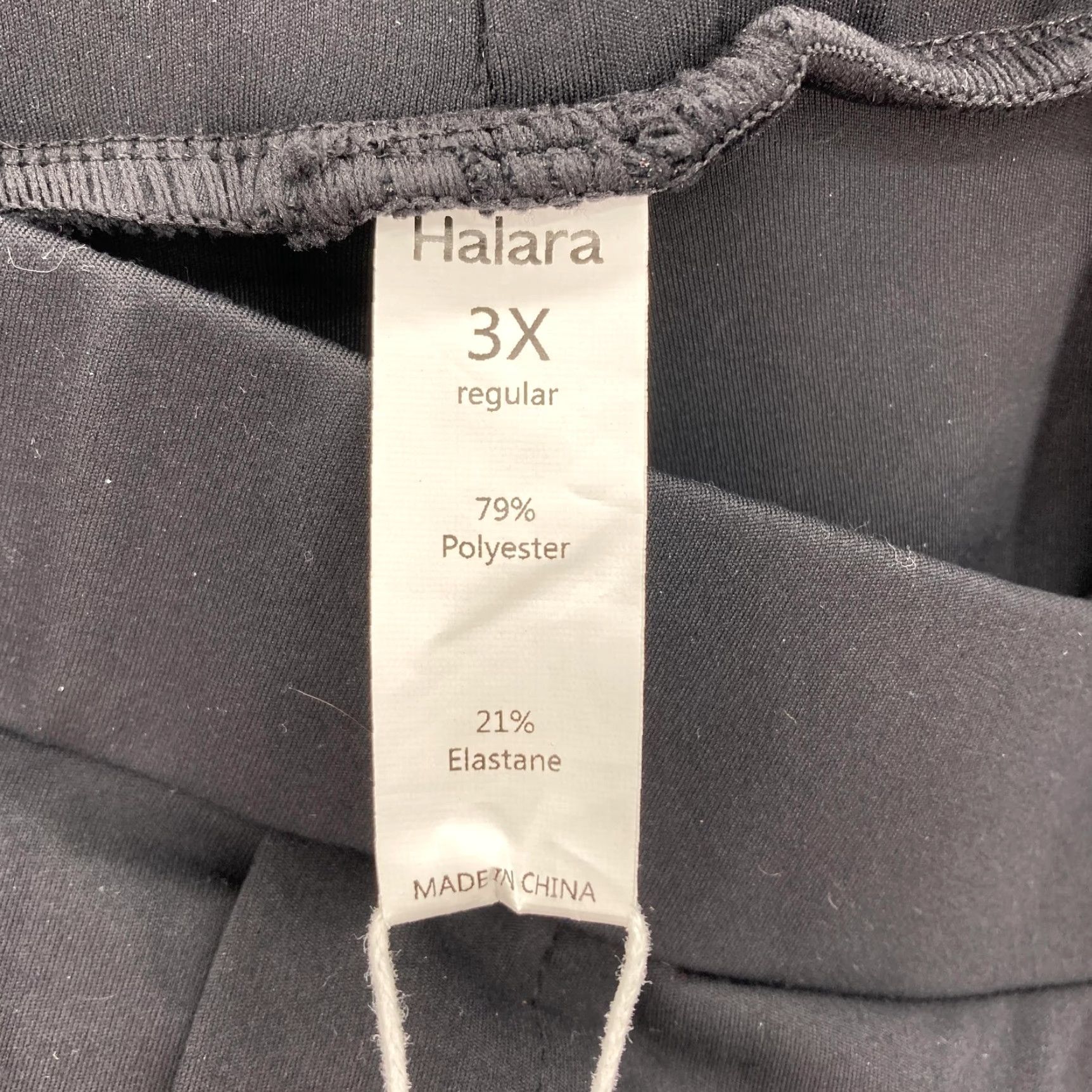 Vintage Halara Pants Womens 3X Black Wide-Leg Stretch Athleisure Trousers Pleated Front Pants Size 40" / US 18 - 6 Thumbnail