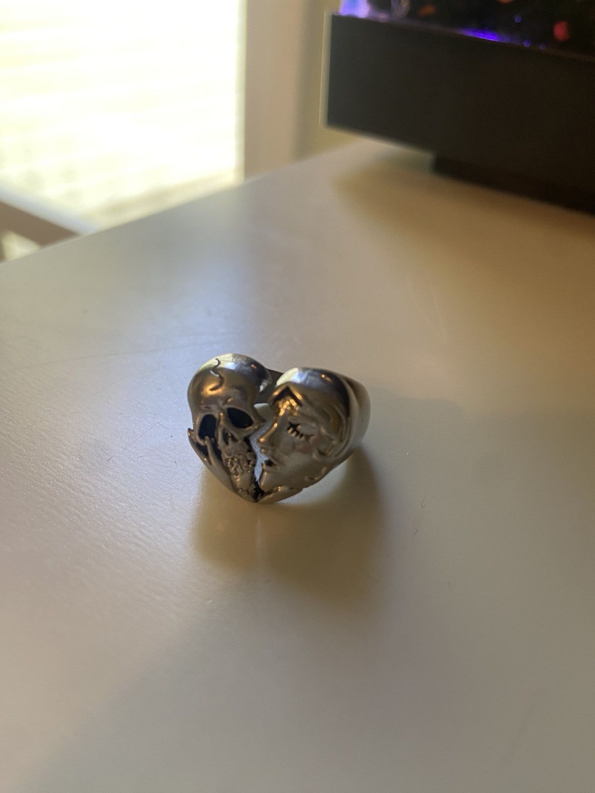 Other Broken heart Skull ring Size 26 - 5 Thumbnail