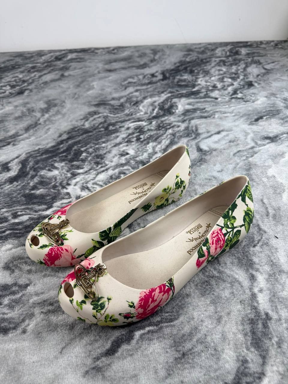 Vivienne Westwood Vivienne Westwood Anglomania x Melissa Floral Flats Size US 9 / IT 39 - 2 Thumbnail