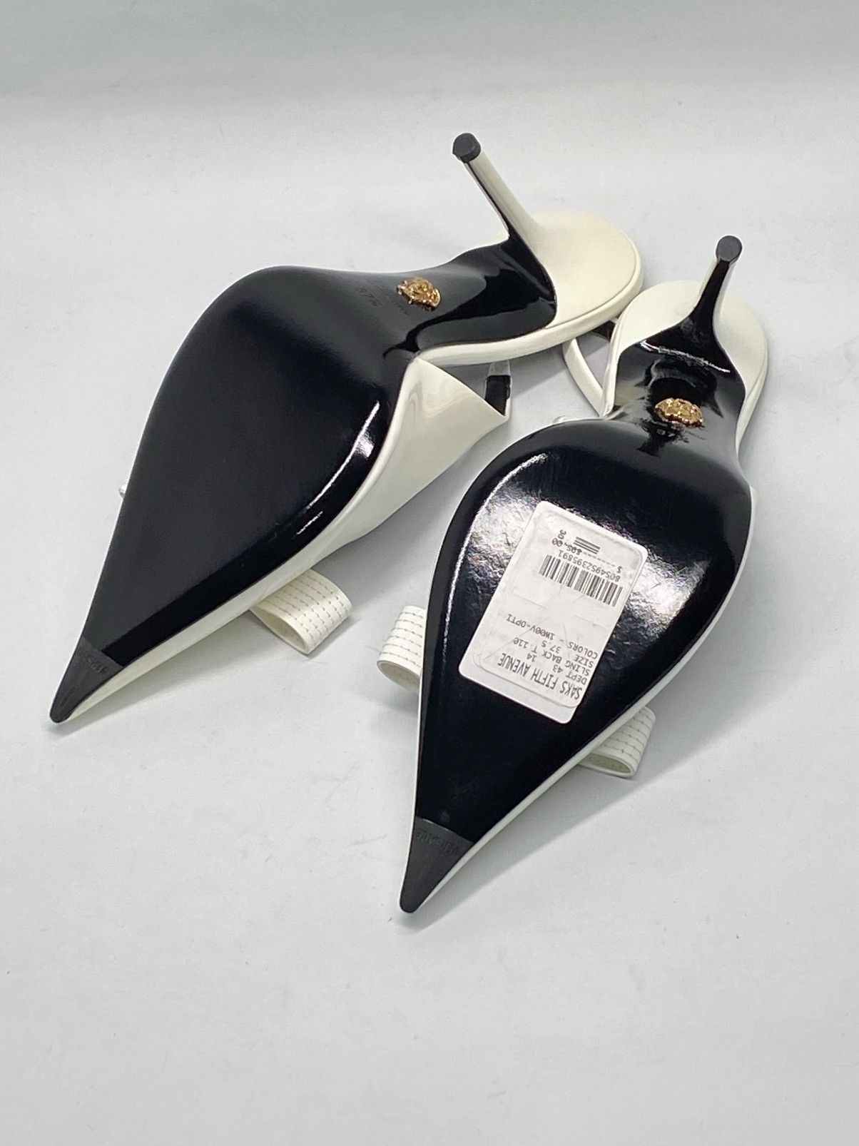 Versace Versace Gianni Ribbon 110mm Slingback Pumps size 37.5 Size US 7.5 / IT 37.5 - 15 Thumbnail