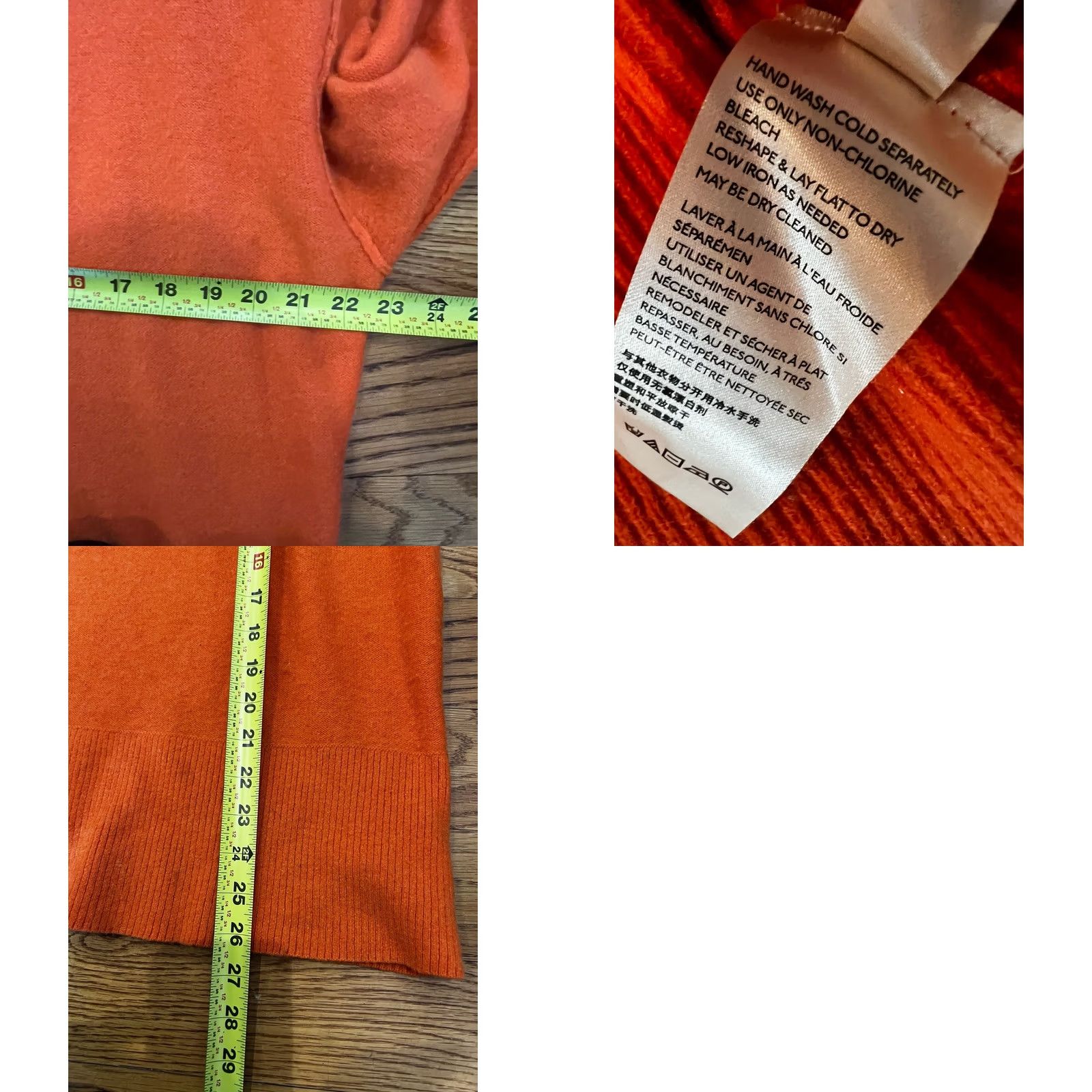 Free People Free People Easy Street Pullover Sweater XS Orange Long Sleeve Mock Neck Womens Knit Solid All Seasons Fall Spring Summer Winter Size XS Size XS / US 0-2 / IT 36-38 - 9 Thumbnail