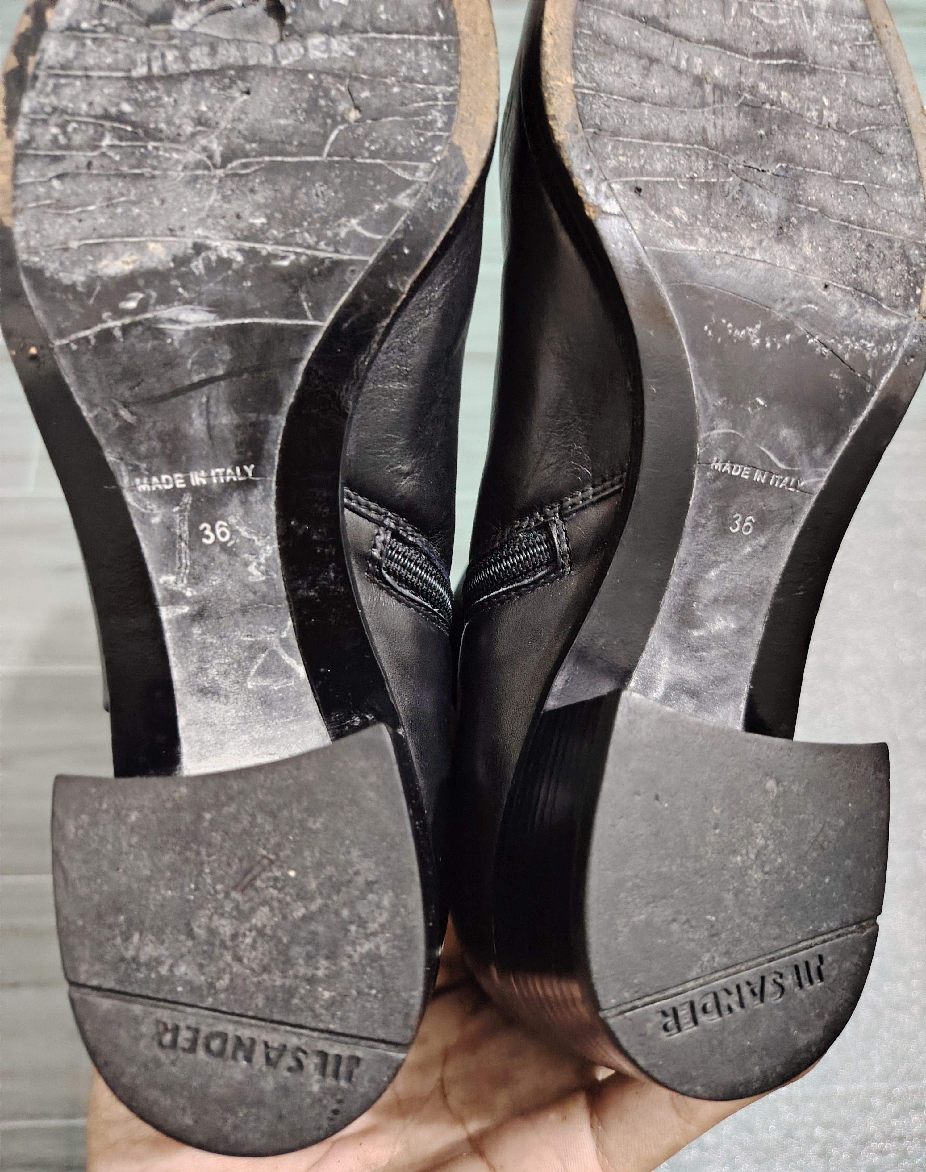 Jil Sander JIL SANDER - RAF SIMONS - Leather Knee-High Side Zip Boots Size US 6 / IT 36 - 11 Thumbnail