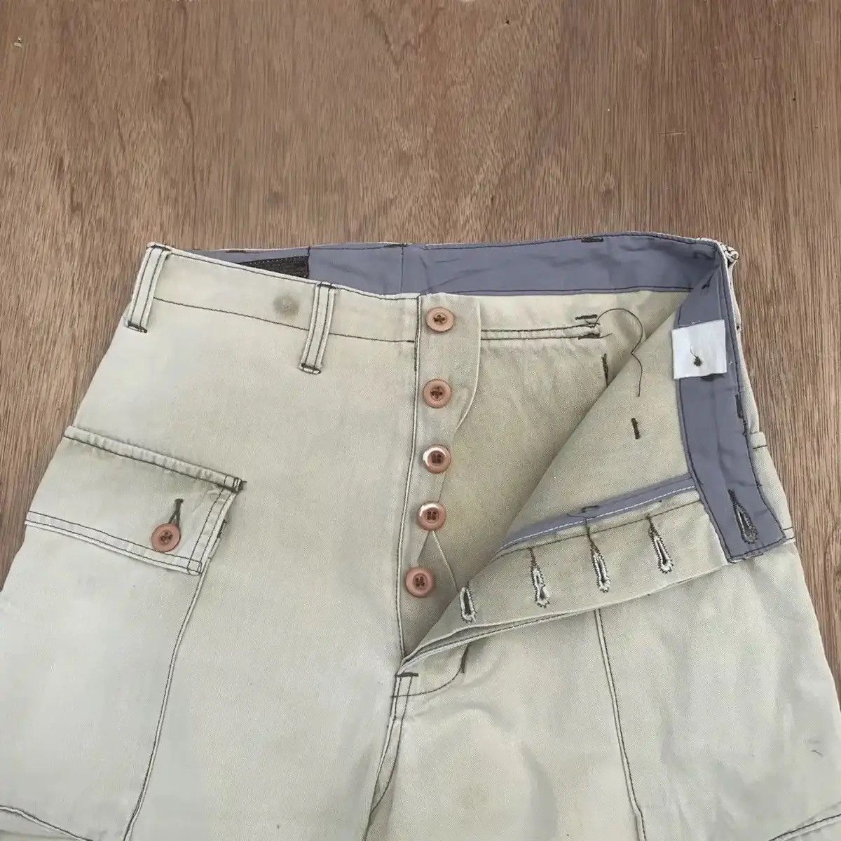 Japanese Brand SUN FADED‼️VINTAGE ARMY TROUSERS HBT MONKEY CARGO PANTS RARE Size US 28 / EU 44 - 12 Thumbnail