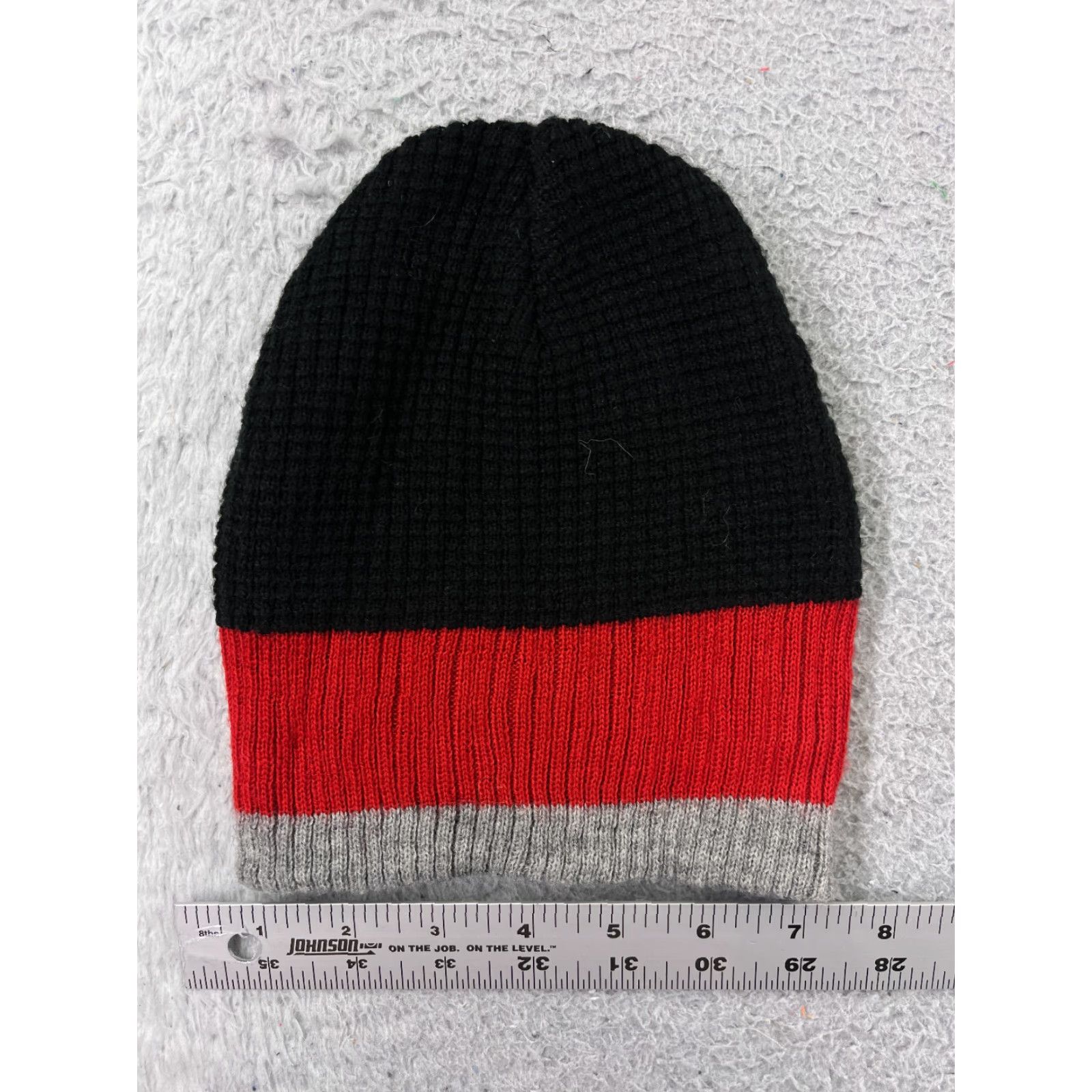Vintage Paris Accessories Beanie Toque Mens One Size Red Knit Acrylic Casual Skater Size ONE SIZE - 2 Thumbnail
