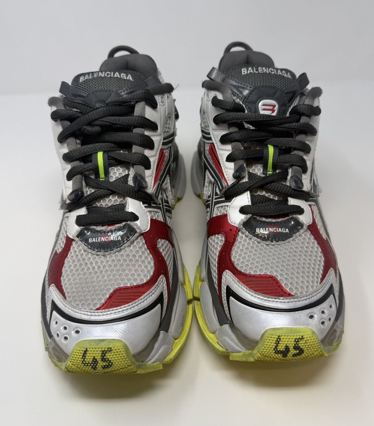 Balenciaga Balenciaga Runner Sneaker Red/Yellow Size US 12 / EU 45 - 2 Thumbnail
