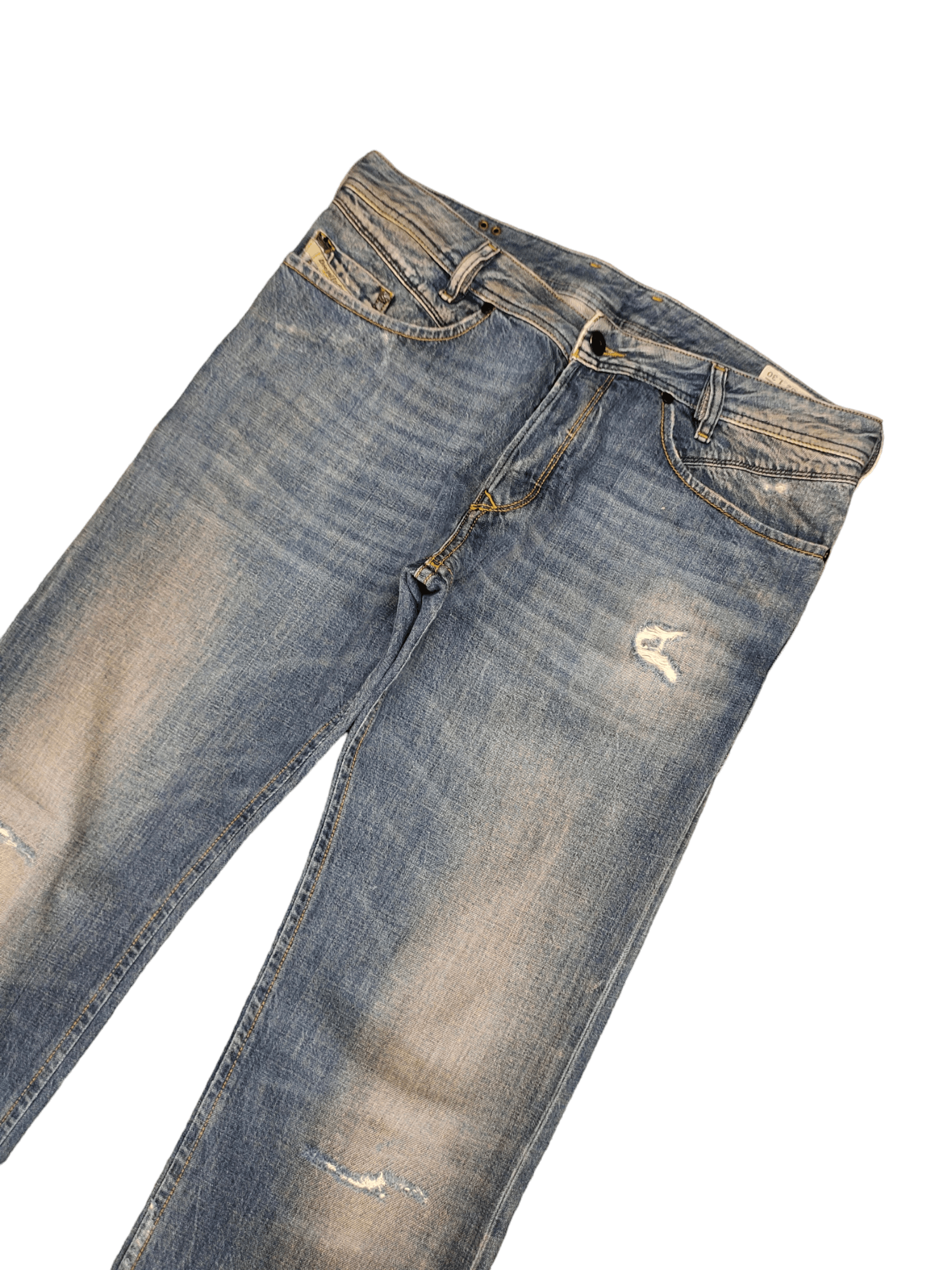 Adidas × Diesel Vintage Diesel X Adidas 'Adi-Poiak' 3D Pocket Distress Jeans Size US 32 / EU 48 - 7 Thumbnail