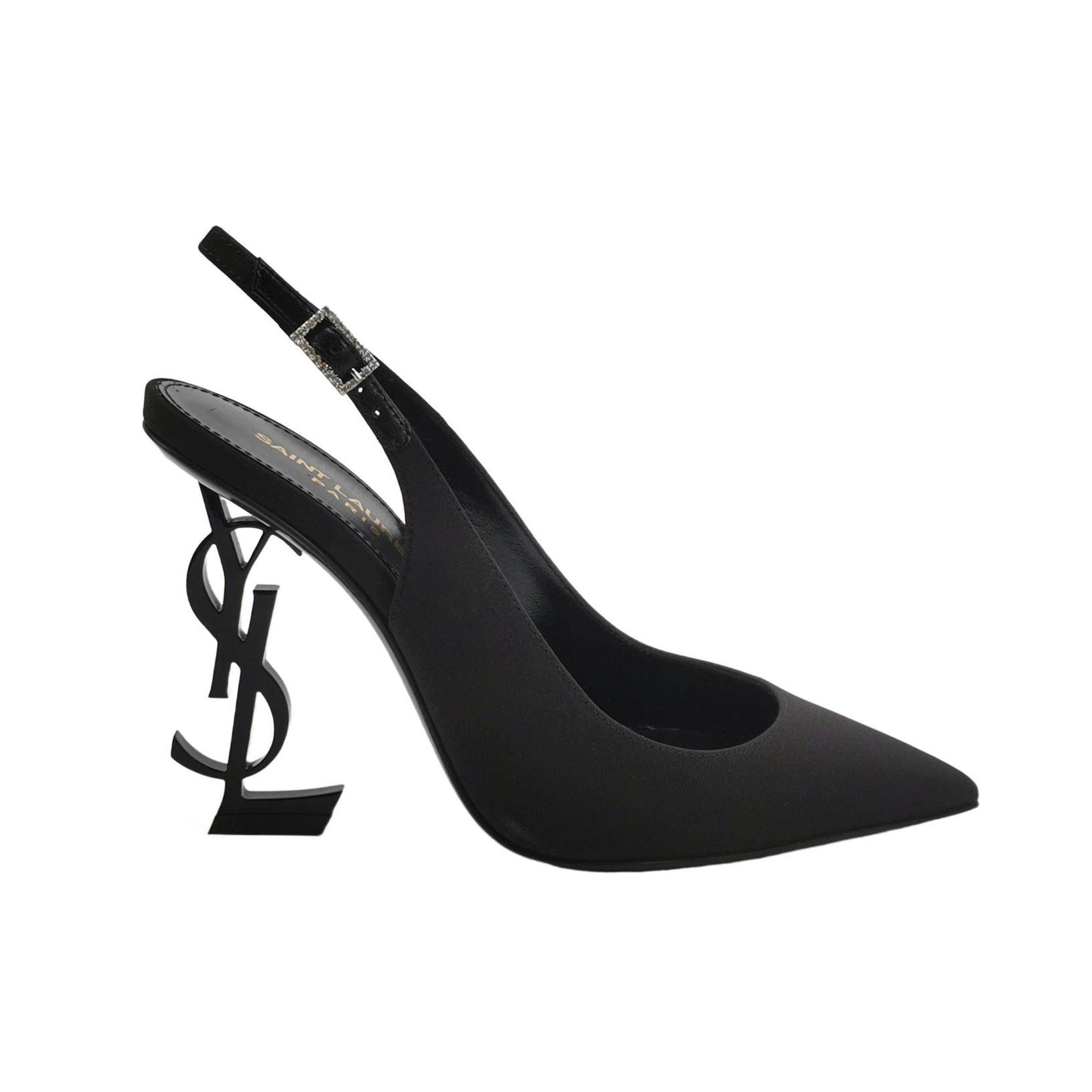 Saint Laurent Paris Saint Laurent Opyum Logo Heel Pumps Black Size 35 Size US 5 / IT 35 - 1 Thumbnail