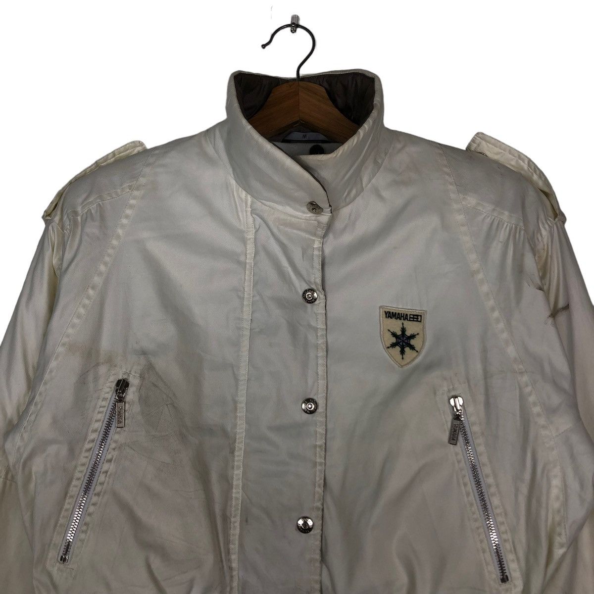 Japanese Brand 🔥Vintage Cropped Bomber Ski Jacket Racing Yamaha Japan Size US M / EU 48-50 / 2 - 3 Thumbnail