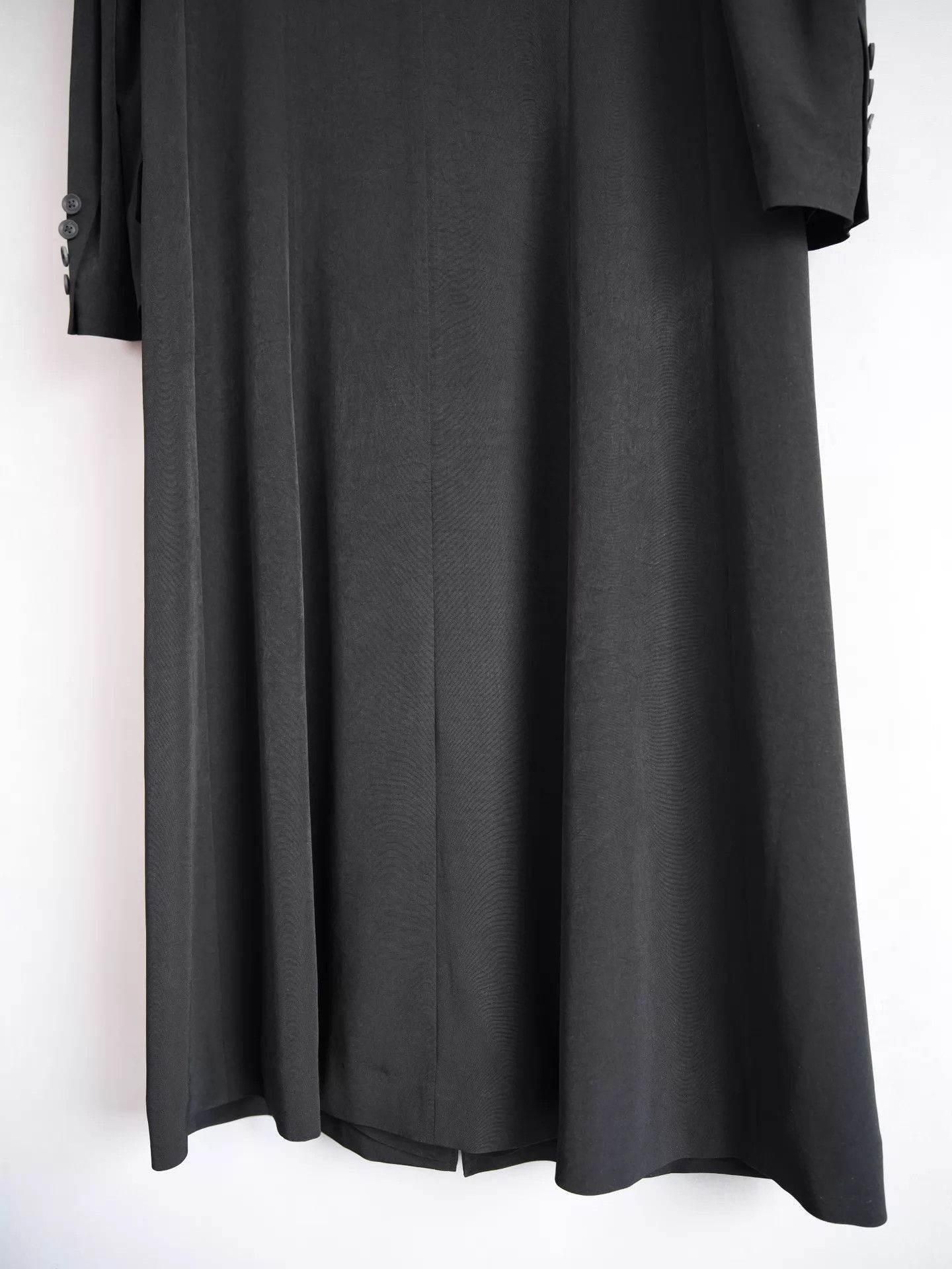 Yohji Yamamoto Yohji Yamamoto 24AW Monk Tux Back Pleat Triacetate Coat Size US L / EU 52-54 / 3 - 8 Thumbnail