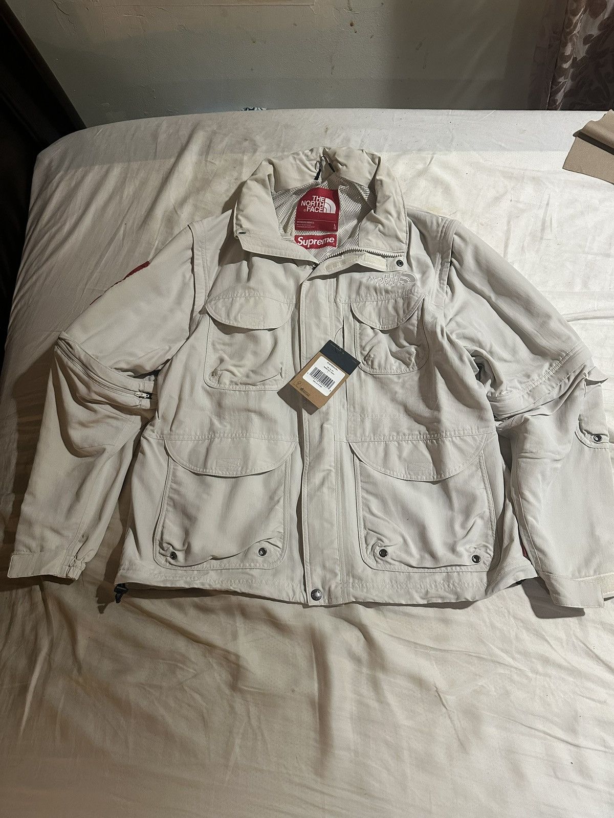 Supreme × The North Face Supreme x The North Face Trekking Jacket White SS22 Large Size US L / EU 52-54 / 3 - 4 Thumbnail