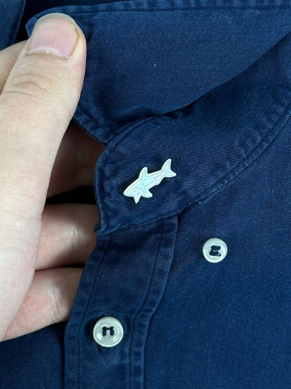 Designer × Paul & Shark Paul & Shark Yachting Indigo Wash Clear Fit Shirt Luxury Size US M / EU 48-50 / 2 - 6 Thumbnail
