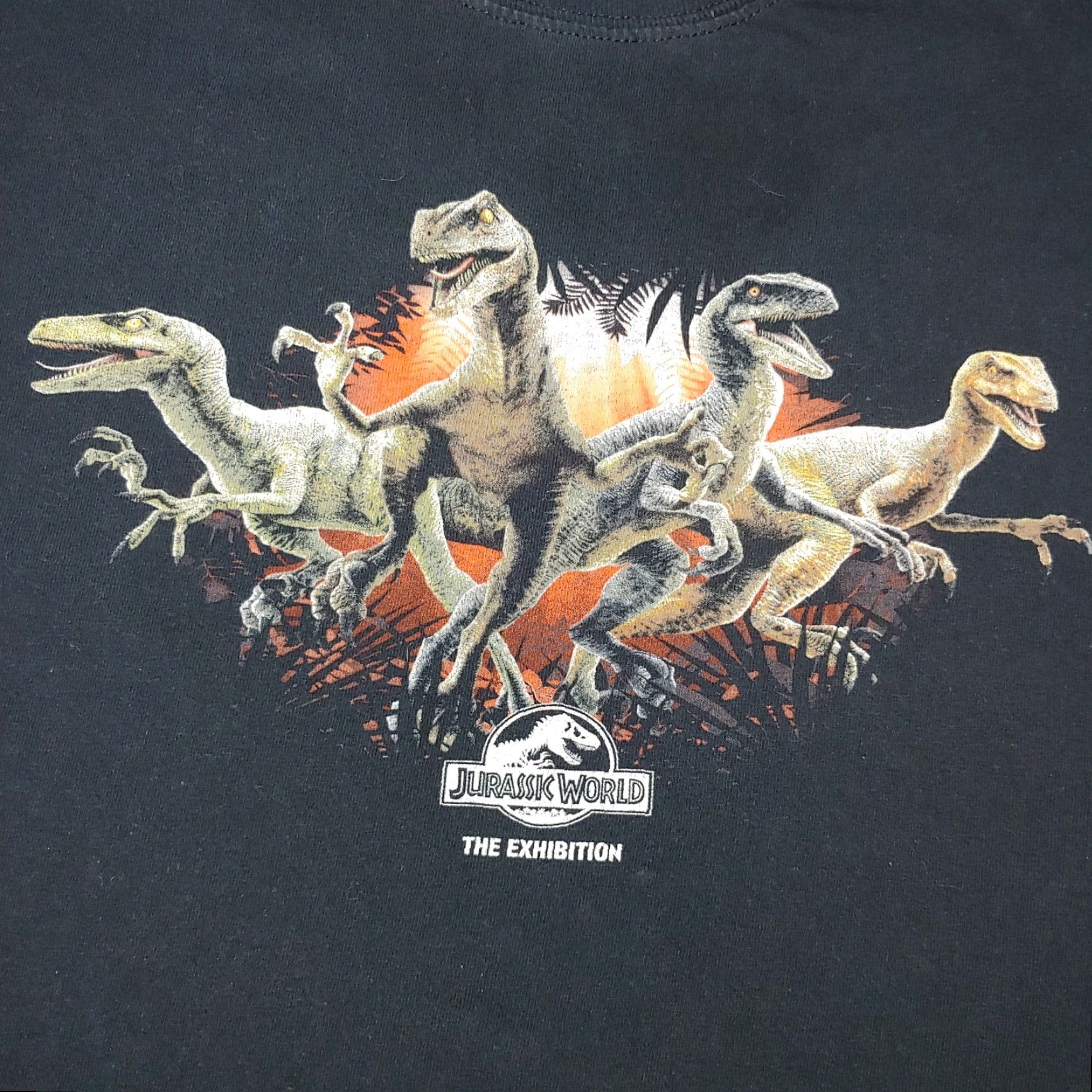 Vintage Jurassic World T-Shirt Women's Small Black Short Sleeve Dinosaurs Graphic Casual Size S / US 4 / IT 40 - 2 Thumbnail