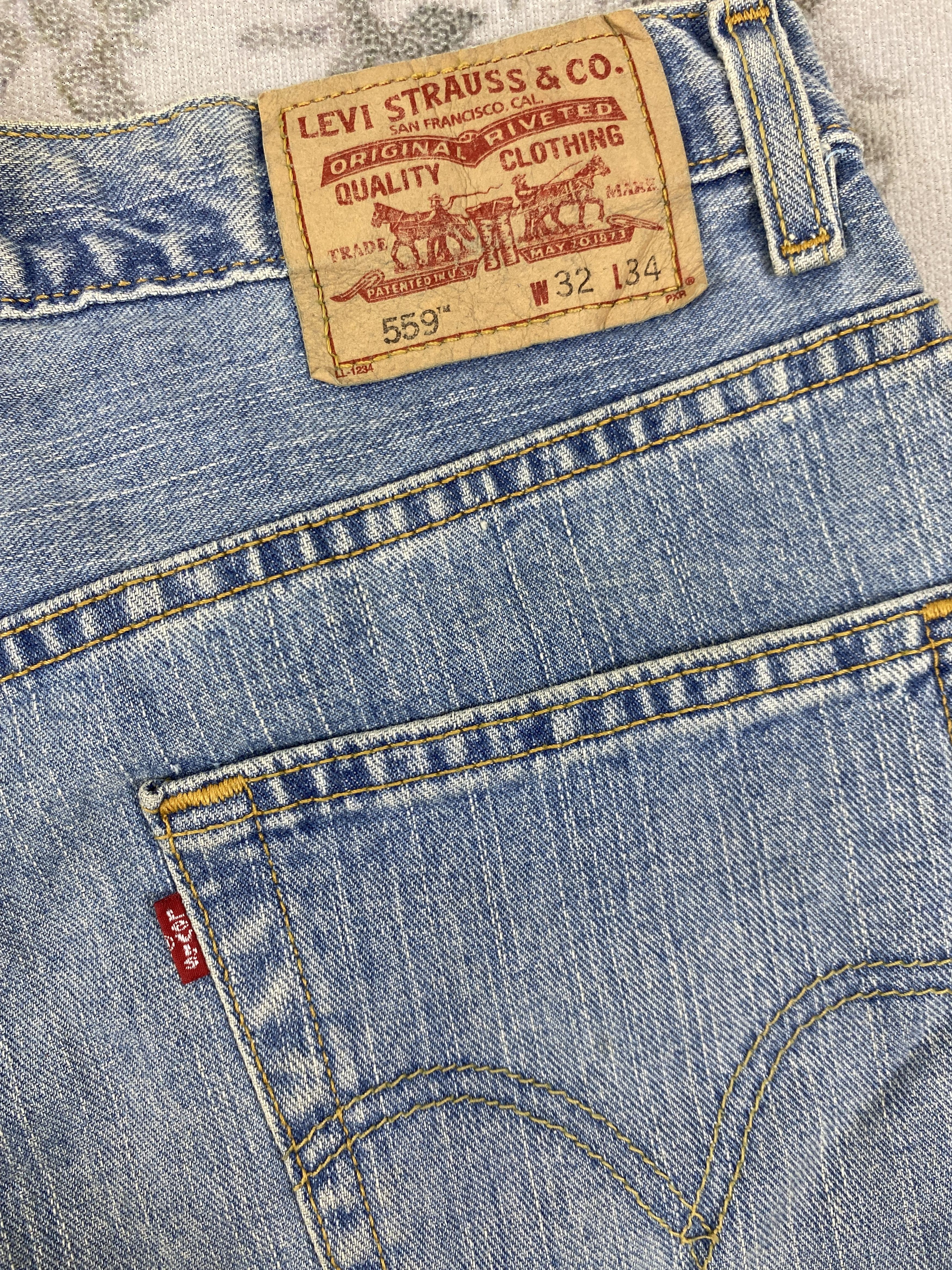 Levi's Vintage Levi's 559 Relaxed Straight Denim 32 x 33.5 -JN725 Size US 32 / EU 48 - 11 Thumbnail