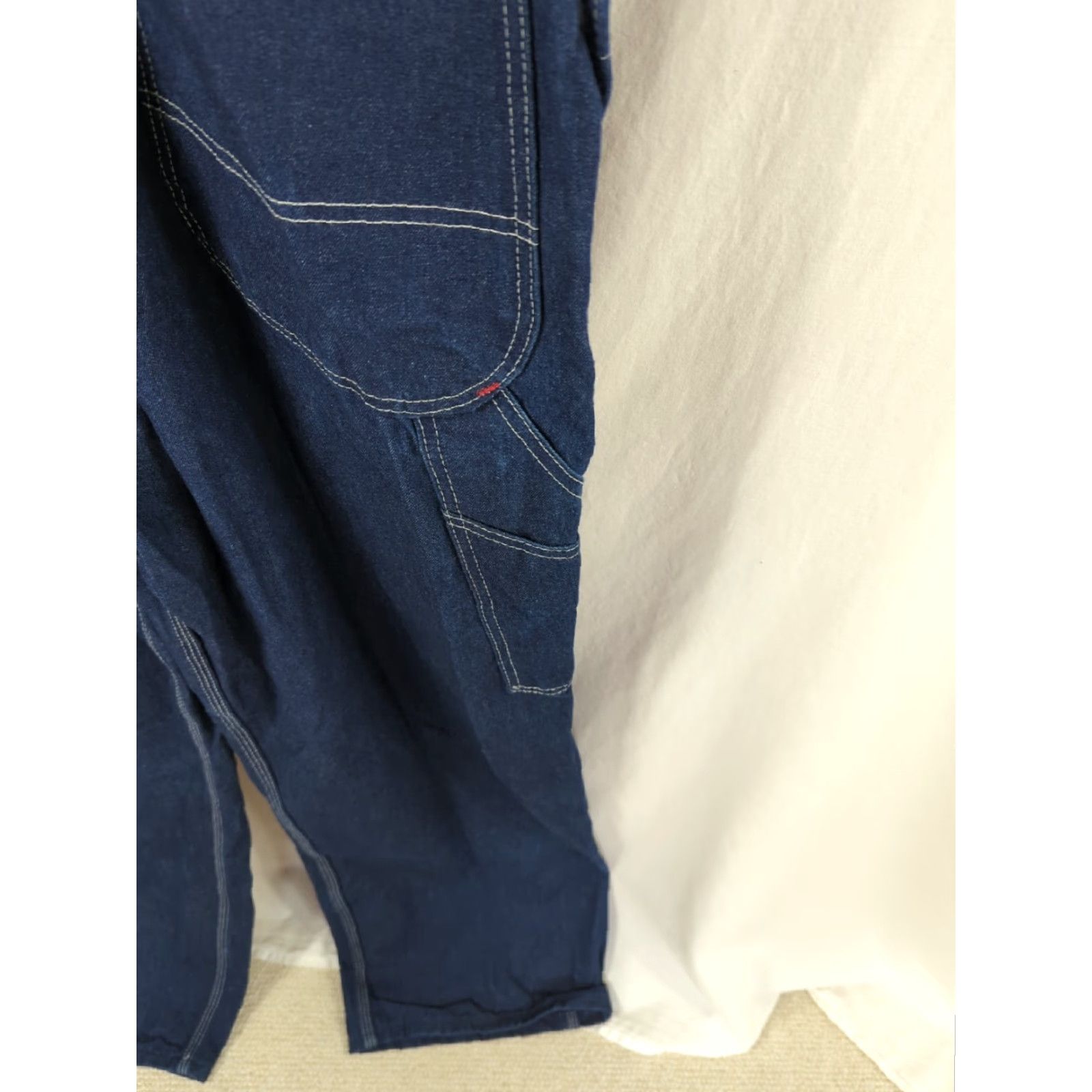 Dickies Dickies Overalls Mens 42x30 Denim Blue Bib Coveralls Carpenter Work Jeans Retro 90s Fans Mens Size US 42 / EU 58 - 6 Thumbnail