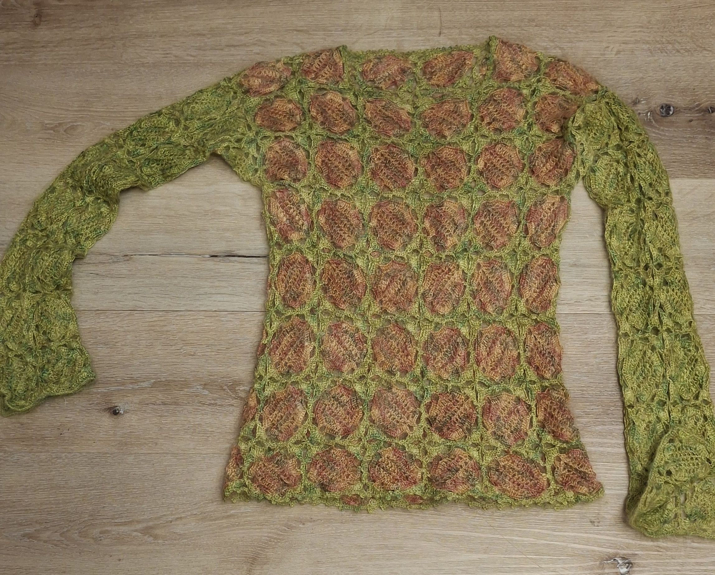 Handmade NWOT Vintage 2000s Mohair Crochet Longsleeve - S/M Size S / US 4 / IT 40 - 11 Thumbnail