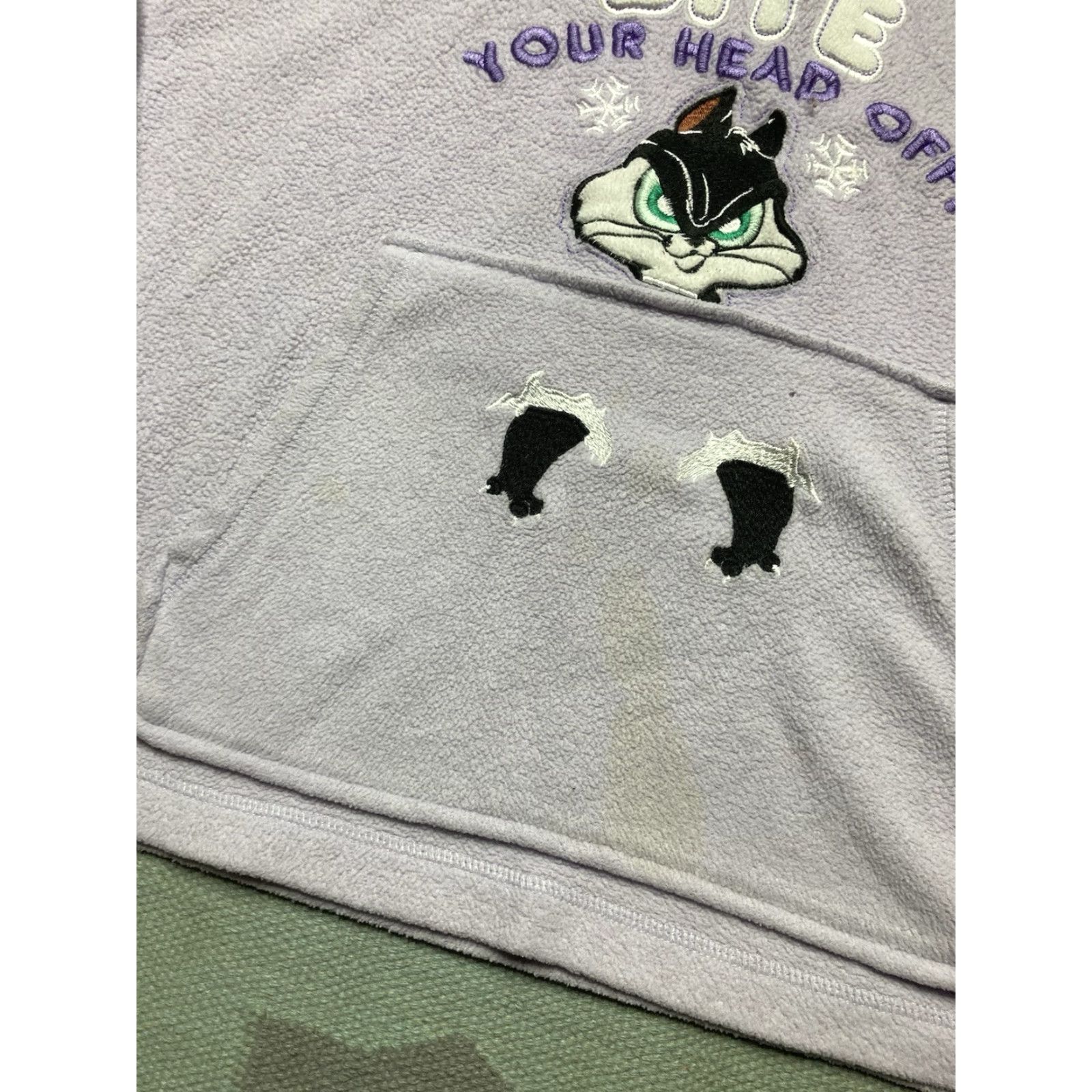 Vintage VINTAGE Looney Tunes Penelope Pussycat Fleece Hoodie Women XL Pink Pullover Size XL / US 12-14 / IT 48-50 - 3 Thumbnail
