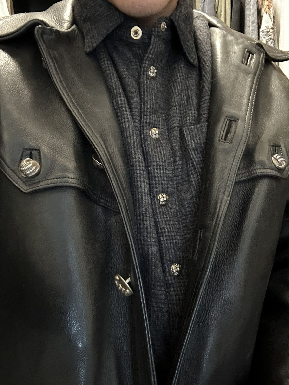Chrome Hearts RARE Talon Leather Motorcycle Jacket 1993 Size US M / EU 48-50 / 2 - 7 Thumbnail