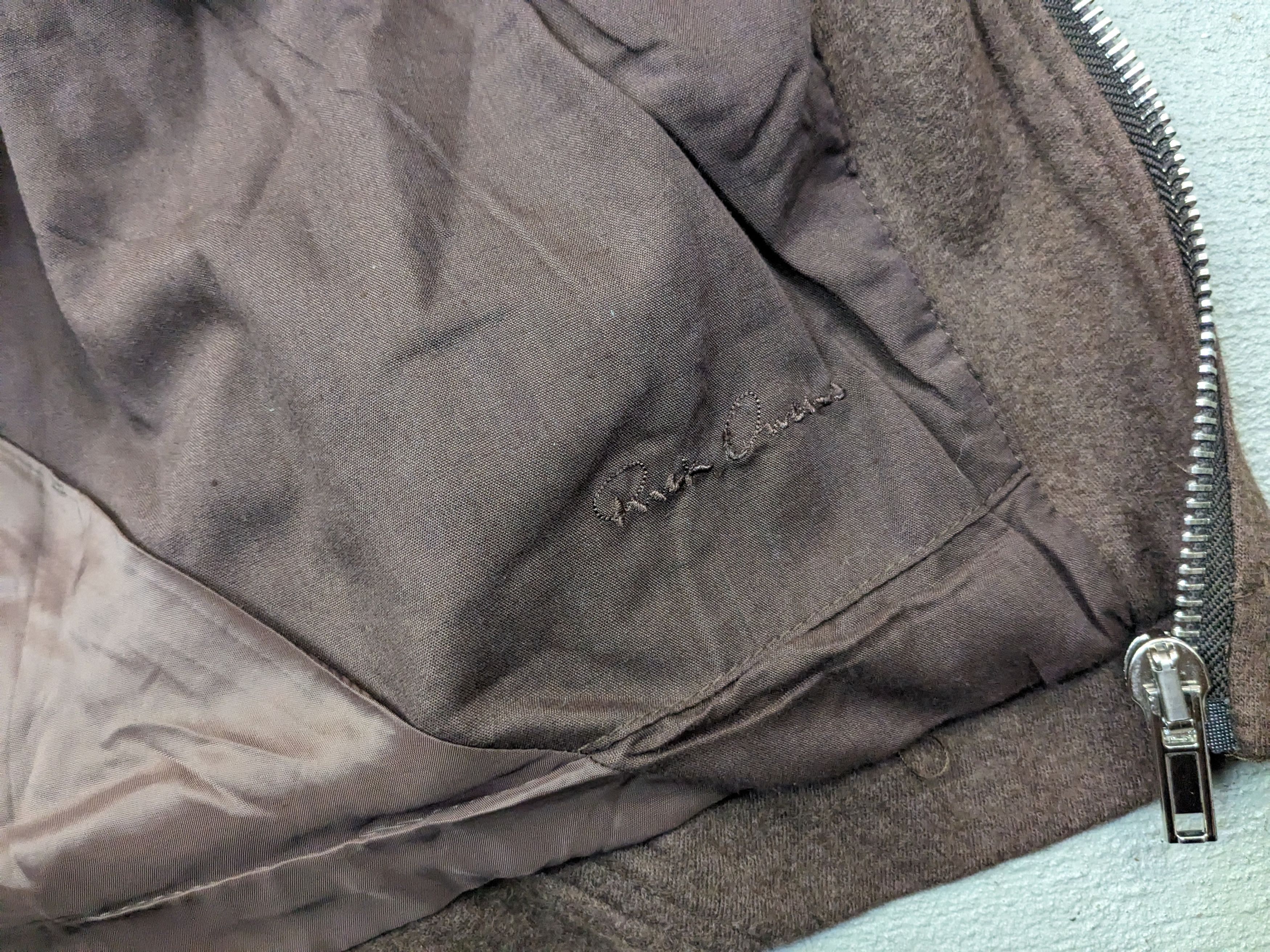 Rick Owens Rick Owens Globa Jacket Wool Medium Zip Up Asymmetrical Zip Size US M / EU 48-50 / 2 - 8 Thumbnail