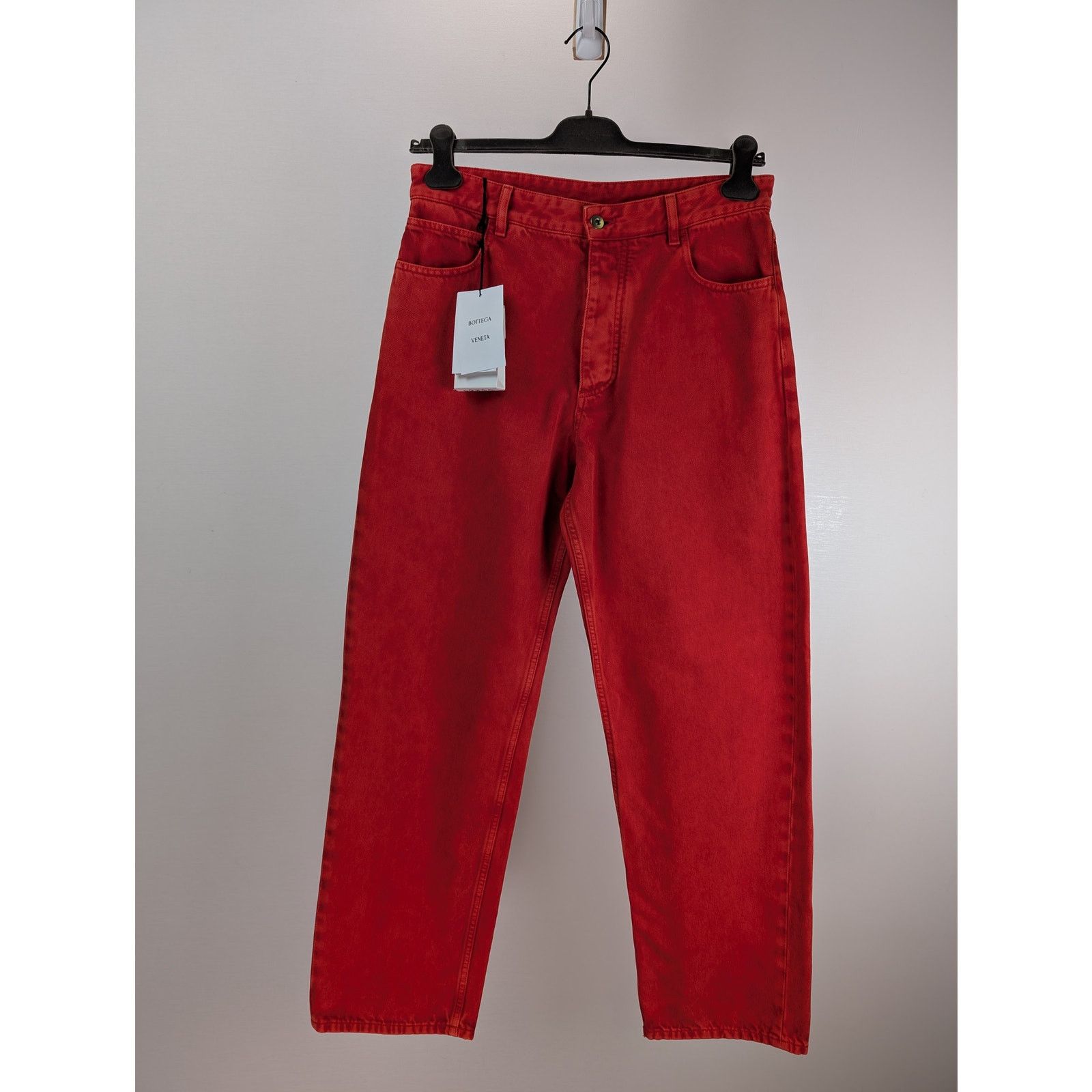 Bottega Veneta o1rshd1 Faded Colour Wash Denim Jean in Deep Red Size US 32 / EU 48 - 8 Thumbnail