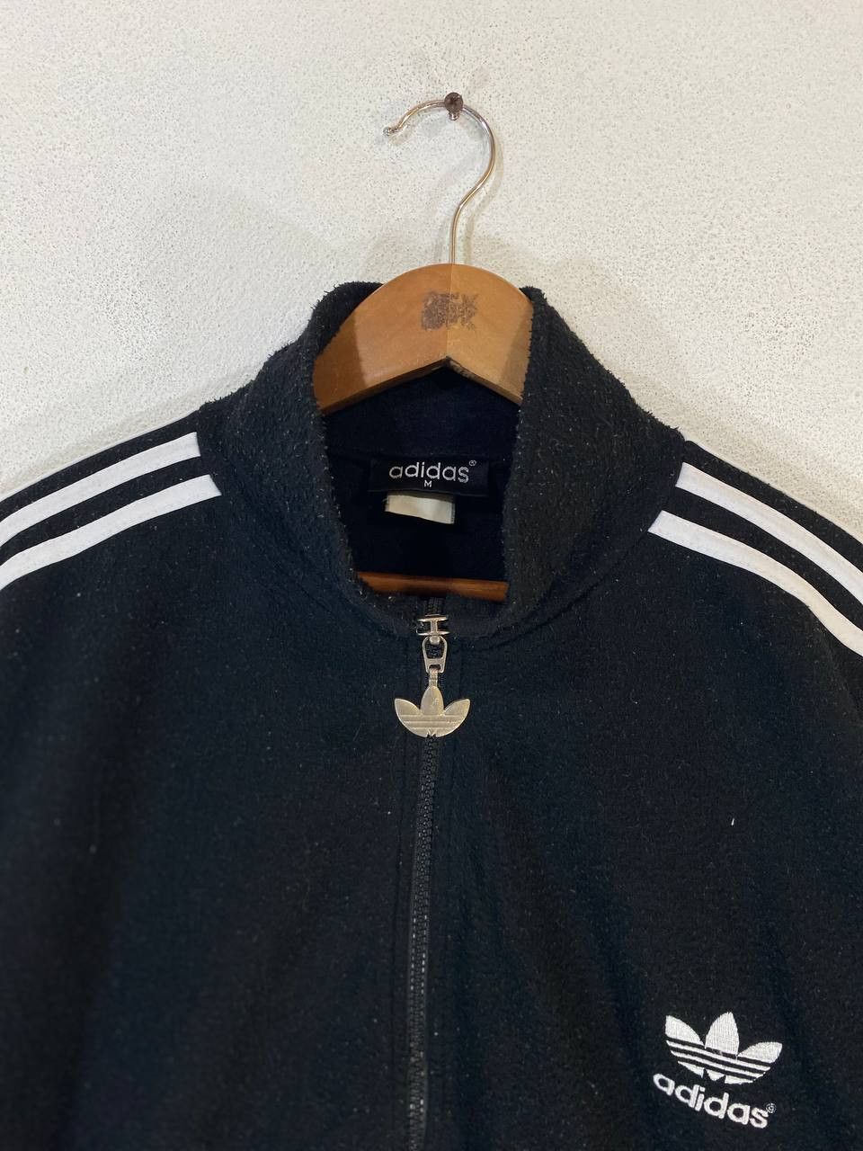 Adidas vintage adidas trefoil fleece jacket big logo back Size US M / EU 48-50 / 2 - 2 Thumbnail