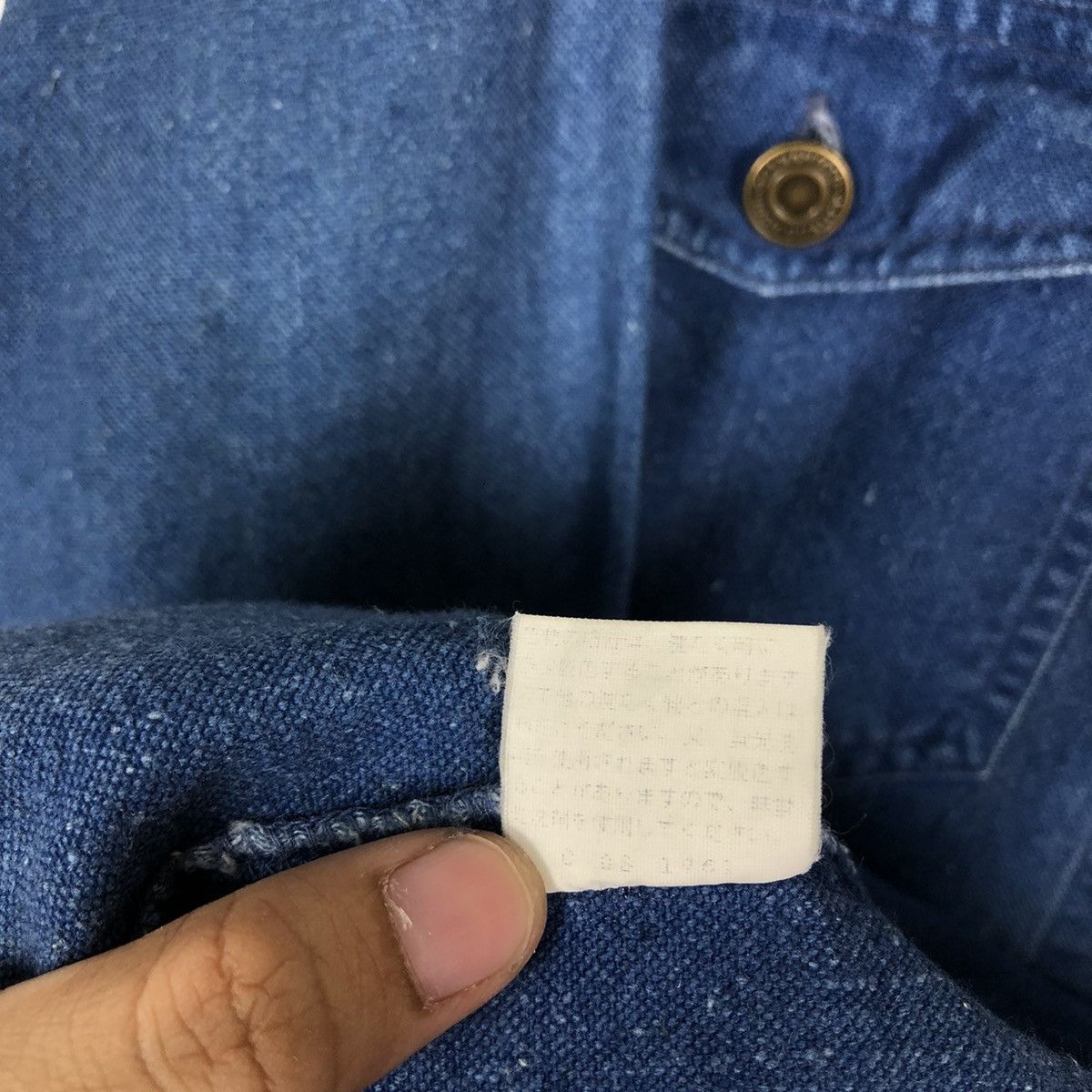 Japanese Brand 🔥90s Vintage Chore Denim Work Jacket Tomy Curt Issey Miyake Size US M / EU 48-50 / 2 - 15 Thumbnail