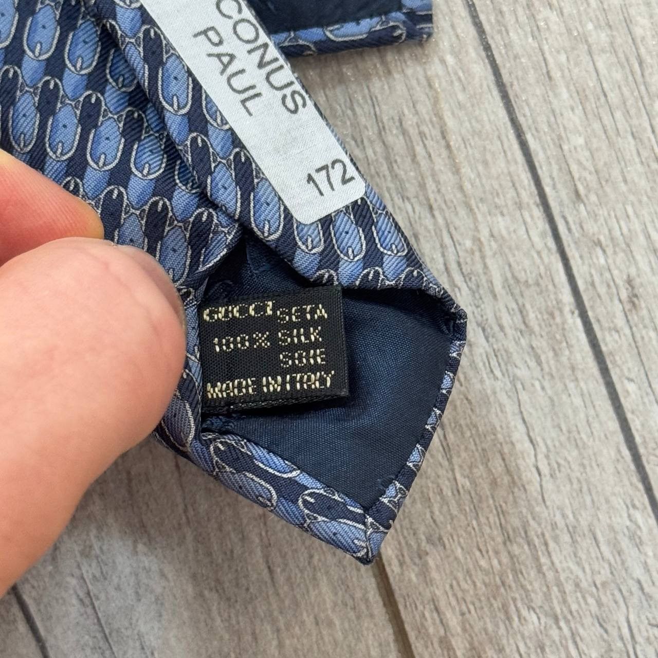 Gucci Vintage Gucci Silk Tie Size ONE SIZE - 8 Thumbnail
