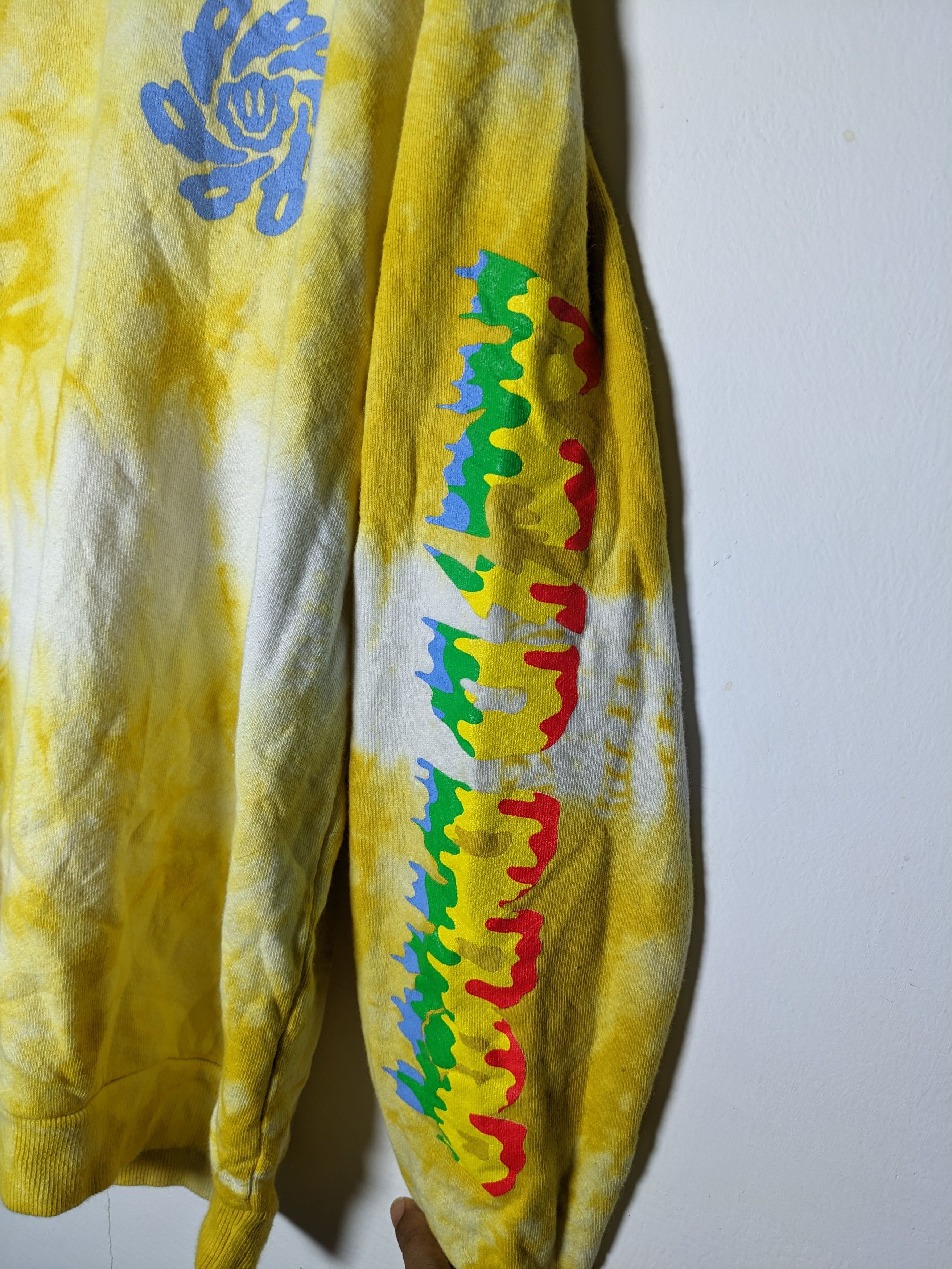 Flatbush Zombies Flatbush Zombies Yellow Tie dye Pullover Sweatshirt Size US M / EU 48-50 / 2 - 3 Thumbnail