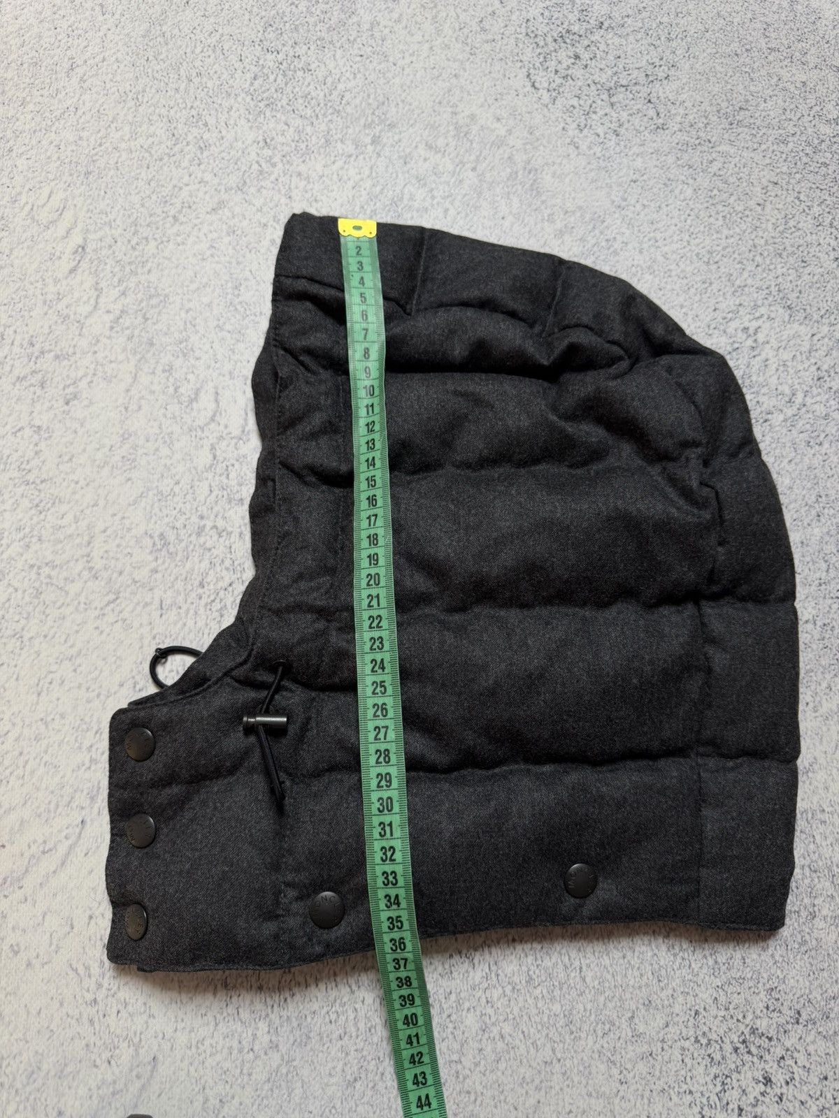 Moncler Moncler Balaclava Hat( Hood) One Size Gray Wool/Down Size ONE SIZE - 12 Thumbnail
