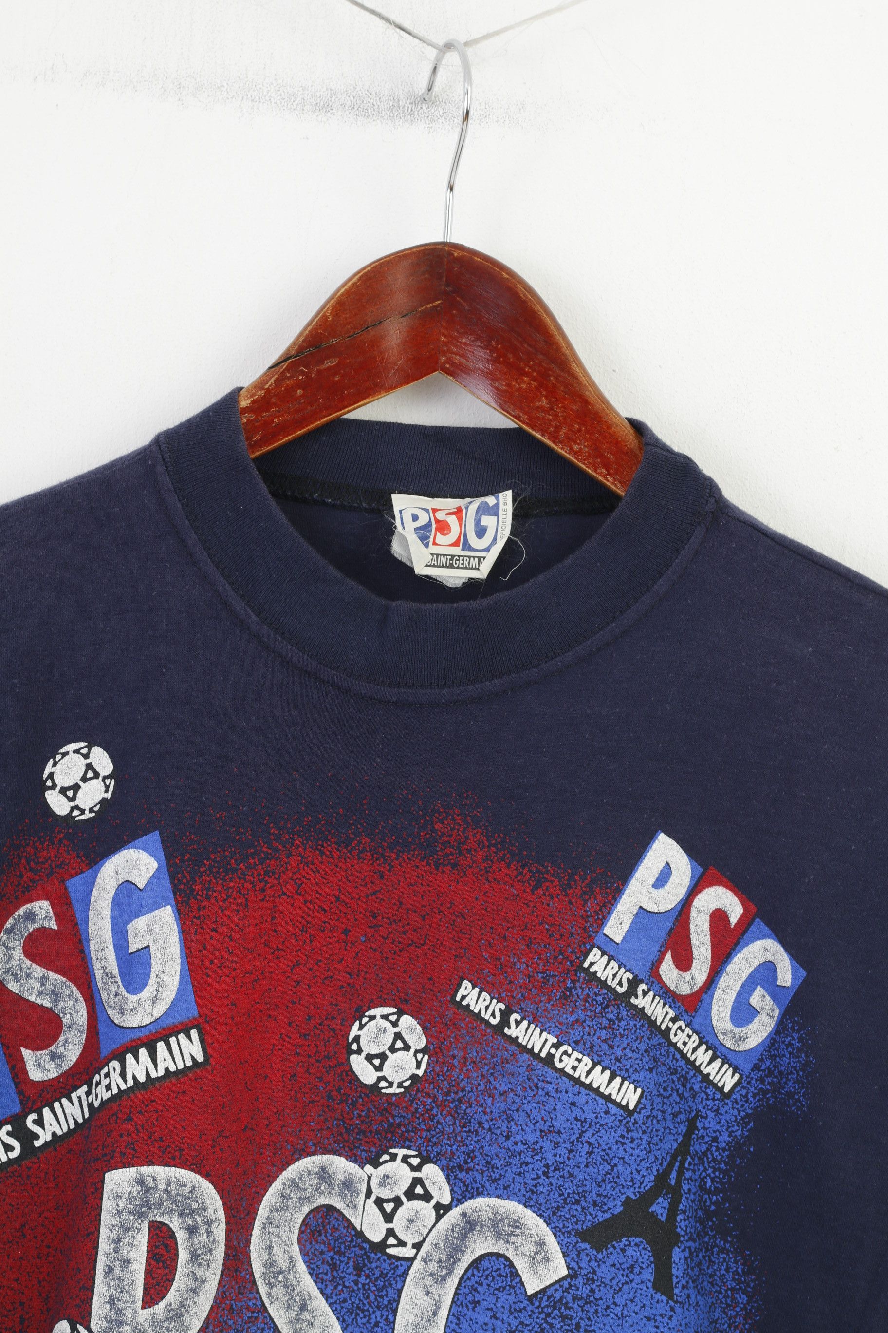 Vintage Paris Saint-Germain Men S T-Shirt Graphic Crew Neck 10727 Size US S / EU 44-46 / 1 - 2 Thumbnail