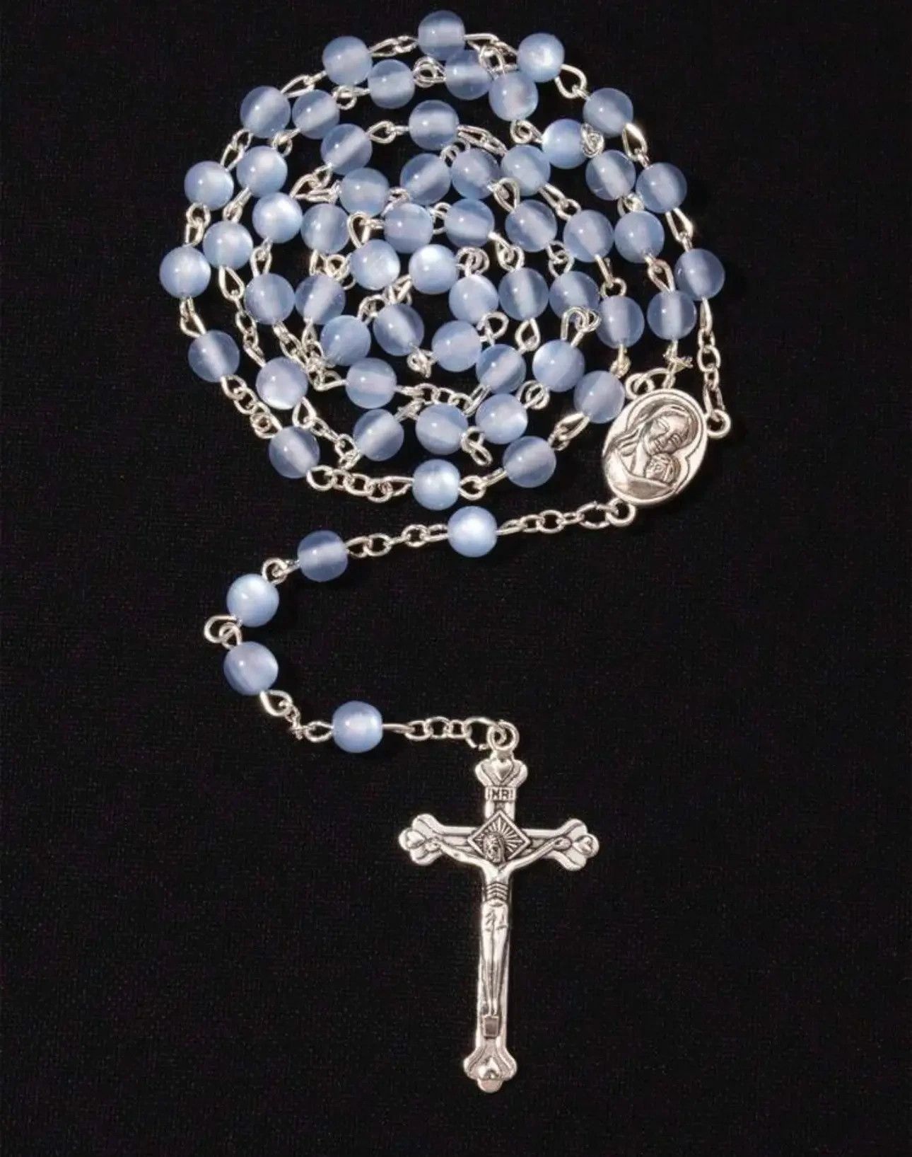 Jewelry cross rosary Bead Necklace Size ONE SIZE - 3 Thumbnail