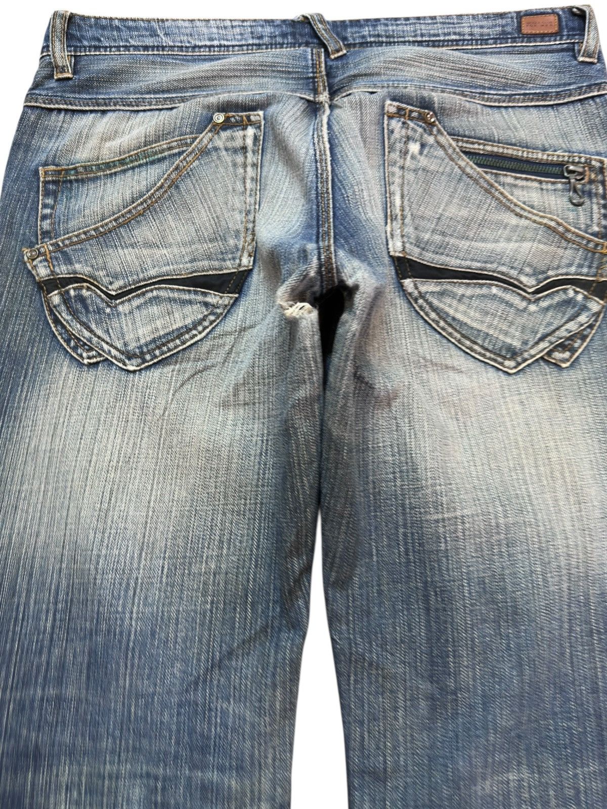Nicole Club Vintage Nicole Club Flare Faded Whiskers Denim Size US 34 / EU 50 - 8 Thumbnail