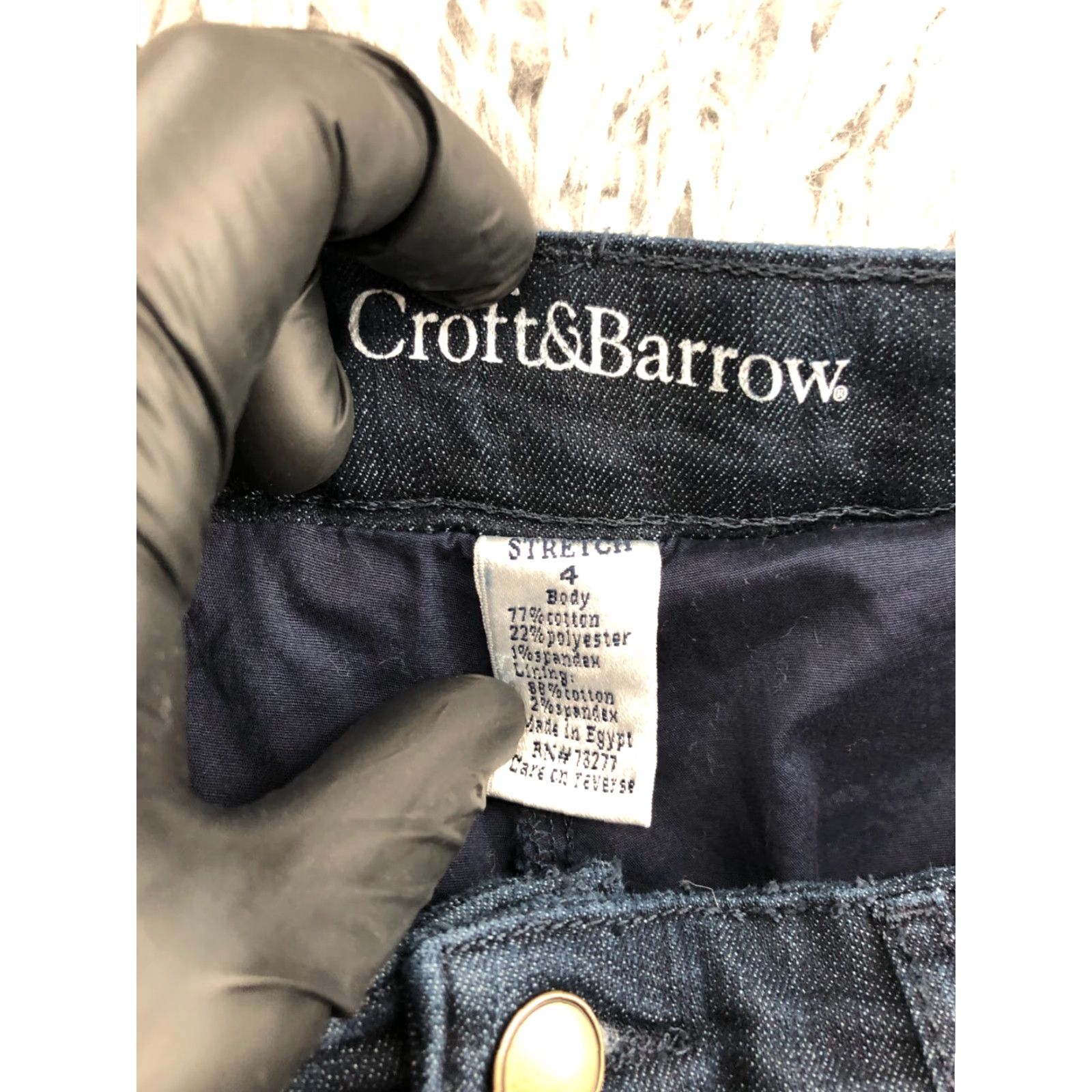 Croft & Barrow Croft & Barrow A-Line Skort Womens Size 4 Dark Wash Blue Size 27" / US 4 / IT 40 - 5 Thumbnail